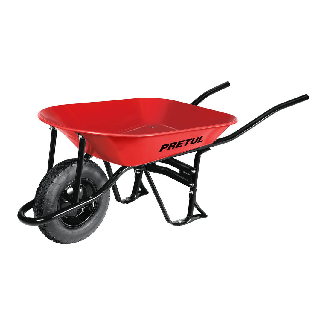 Carretilla 4.5ft3, llanta neumática reforzada 16"x4", PRETUL