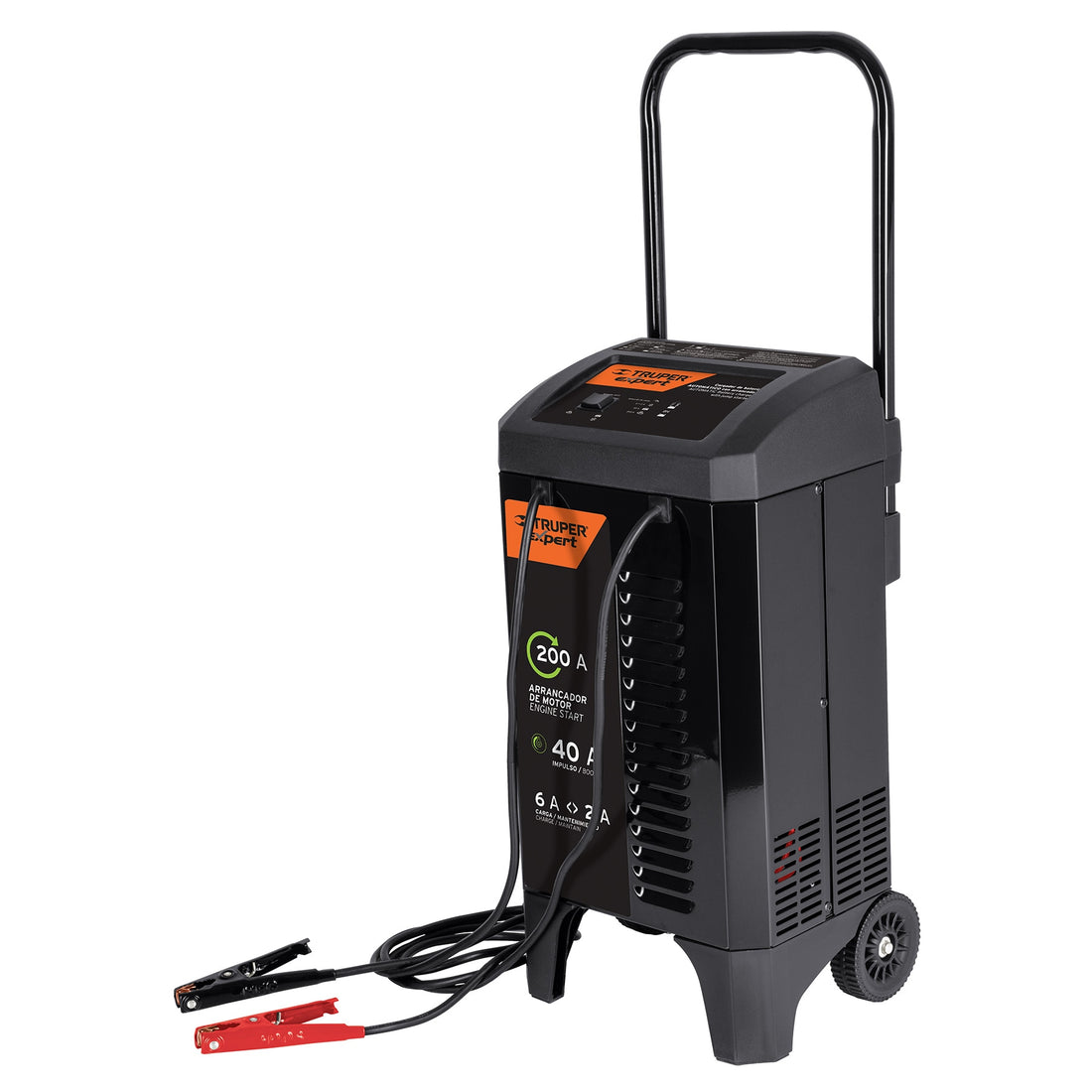 Cargador de 200 A para baterías de 12 V, con ruedas, EXPERT