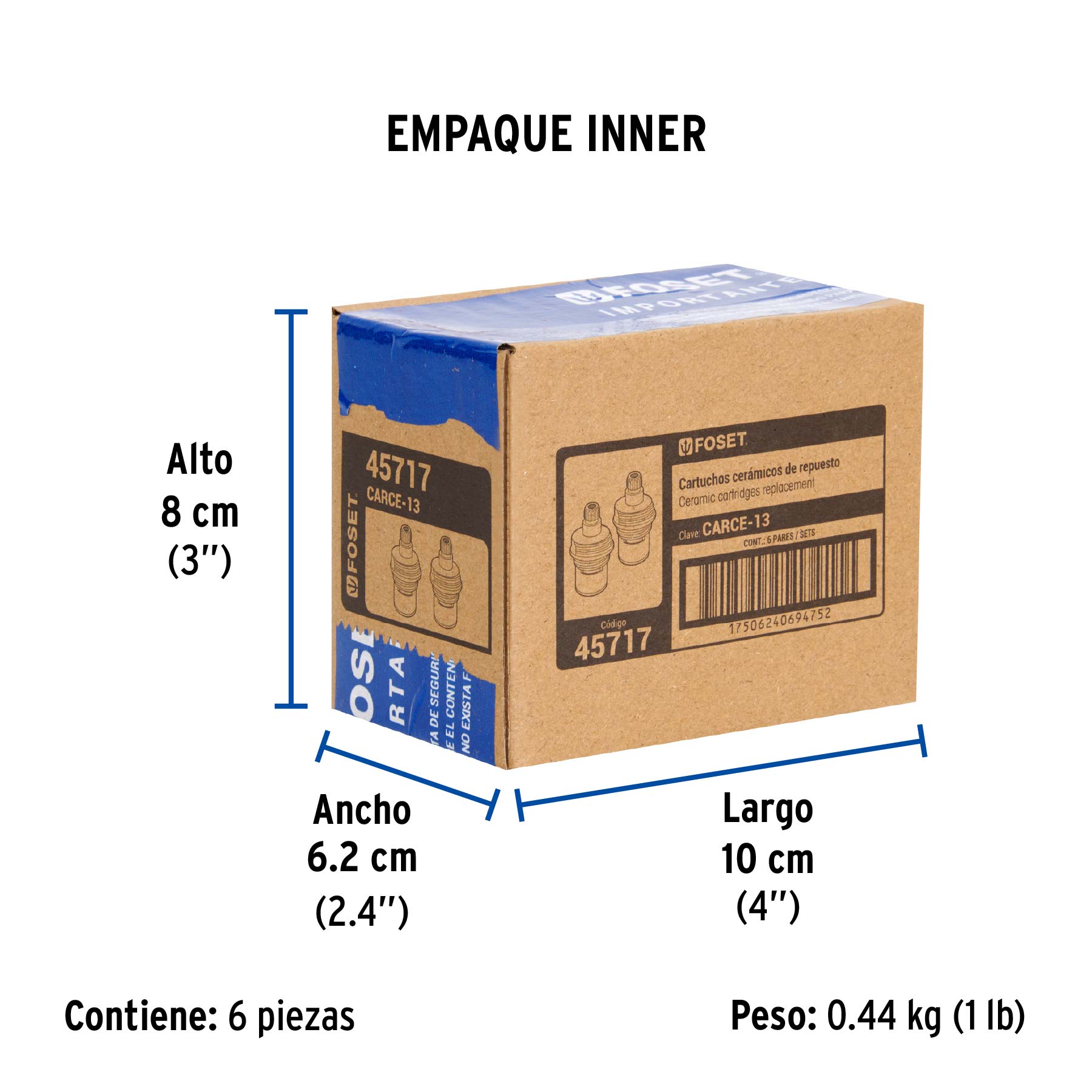 Bolsa con 2 cartuchos cerámicos p/F-317E, 318E, 319E y 320E - Empaque