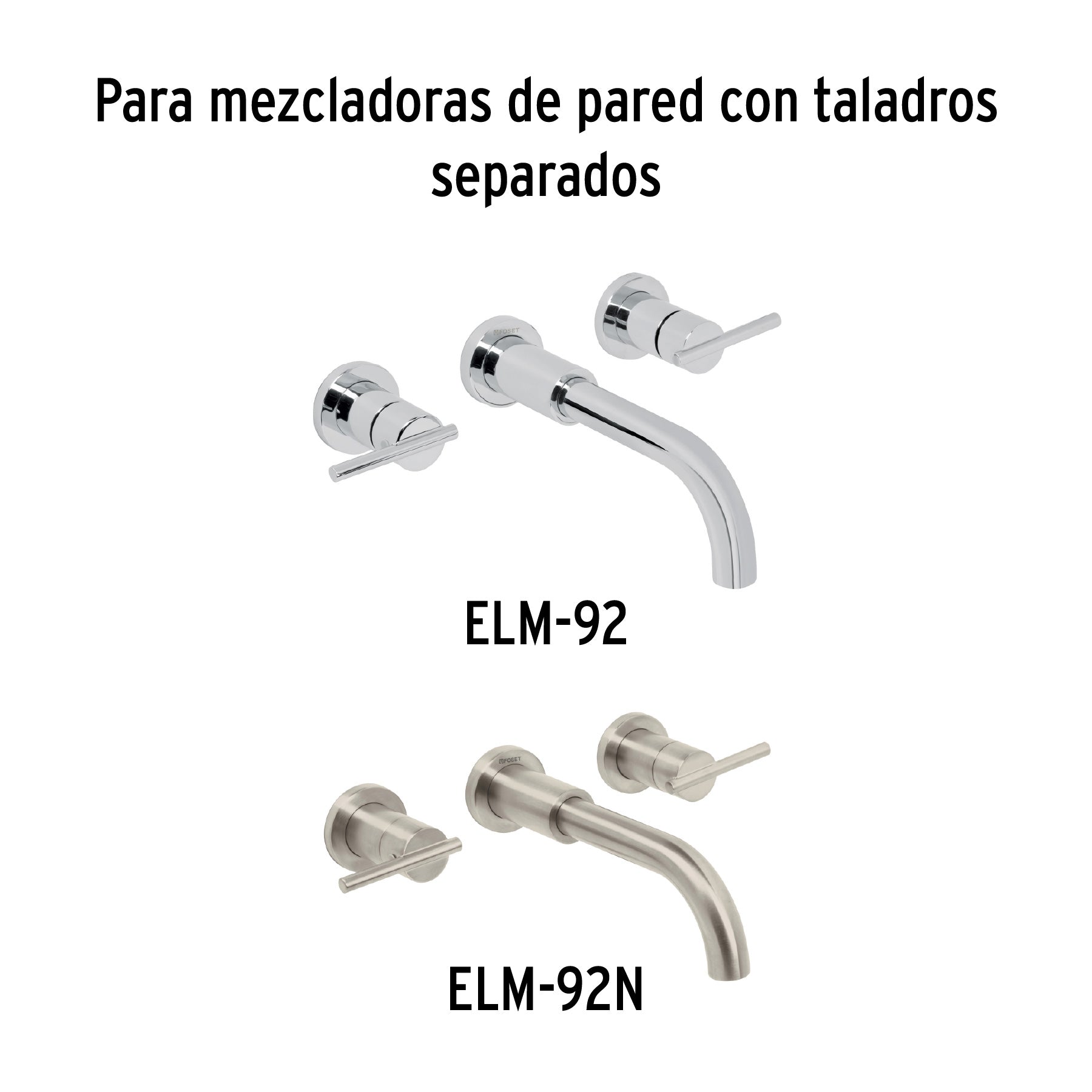Juego de 2 cartuchos cerámicos POM, FOSET