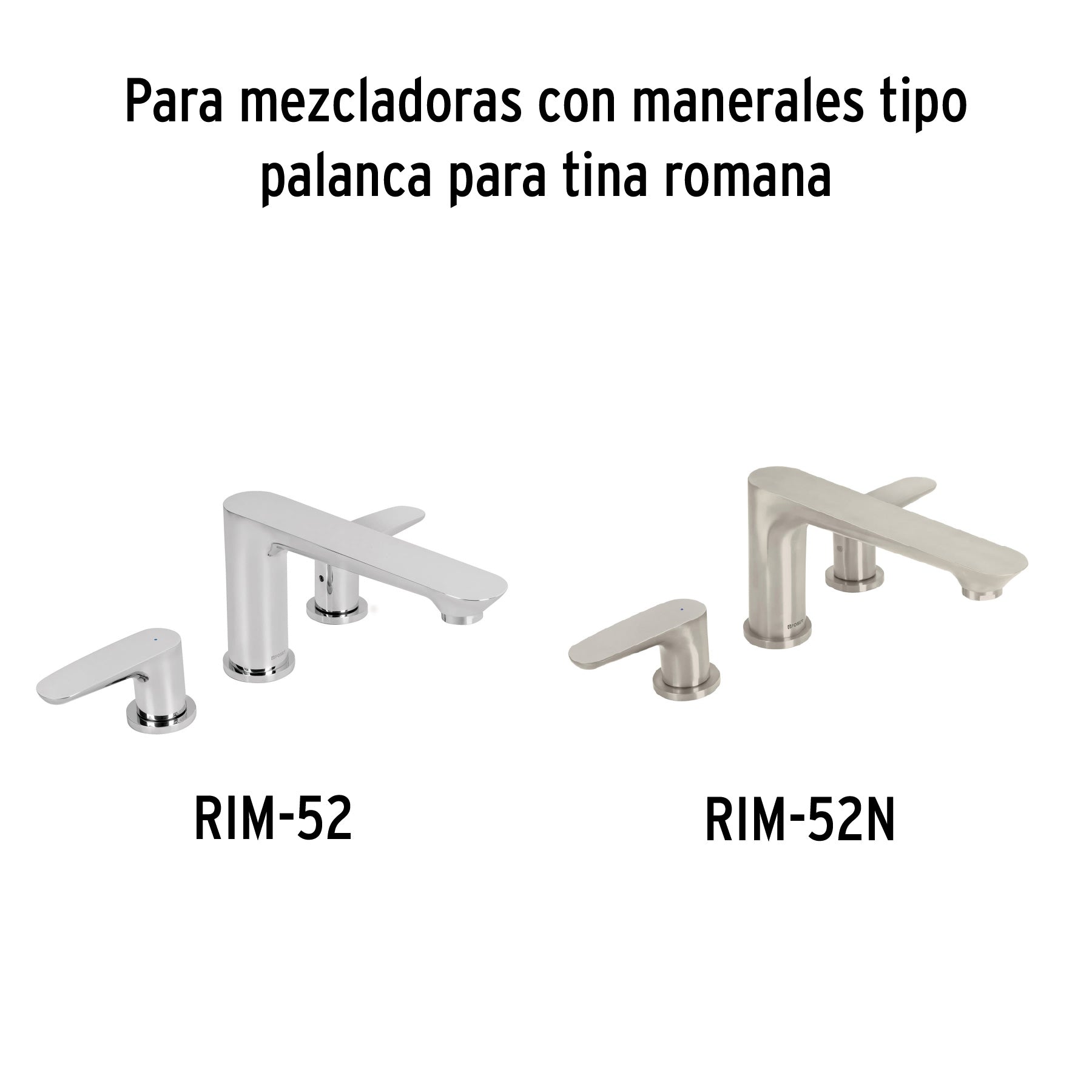 Juego de 2 cartuchos cerámicos de latón, FOSET RIVIERA