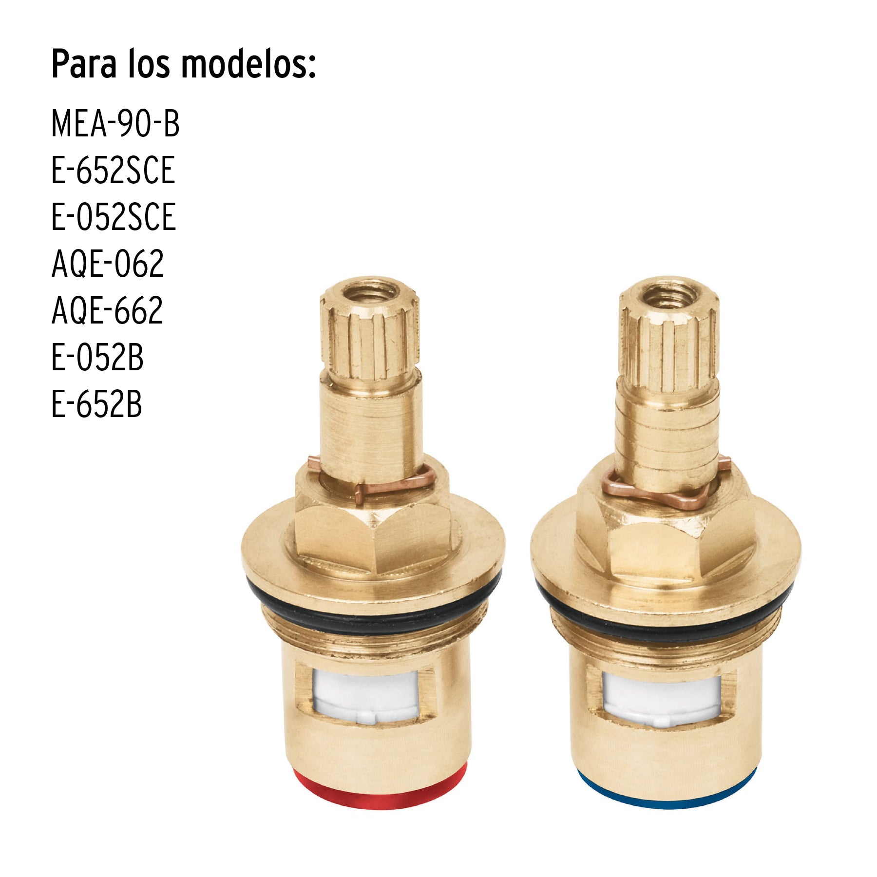 Juego 2 cartuchos cerámicos para llaves de empotrar, FOSET