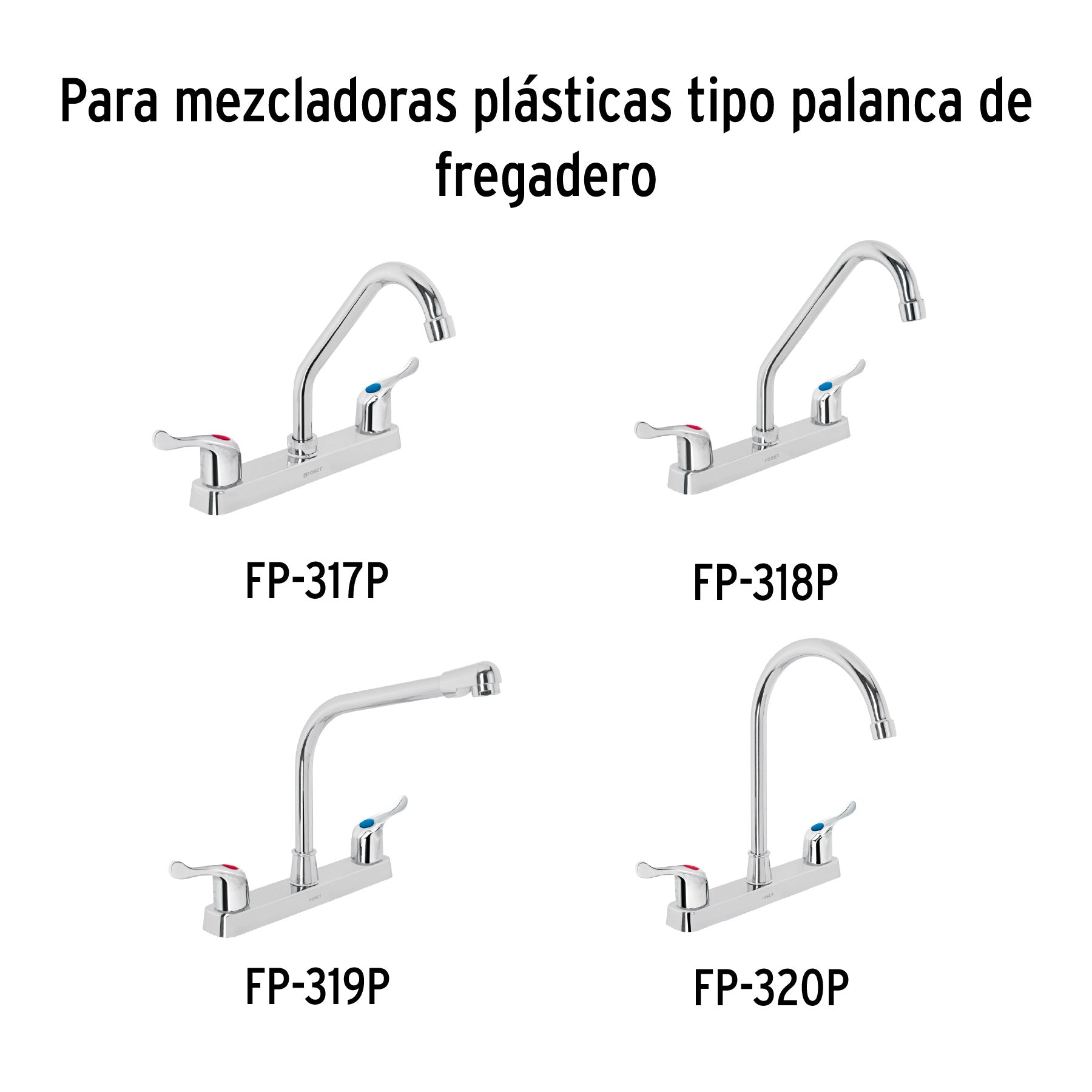 Bolsa con 2 cartuchos cerámicos para mezcladoras plásticas