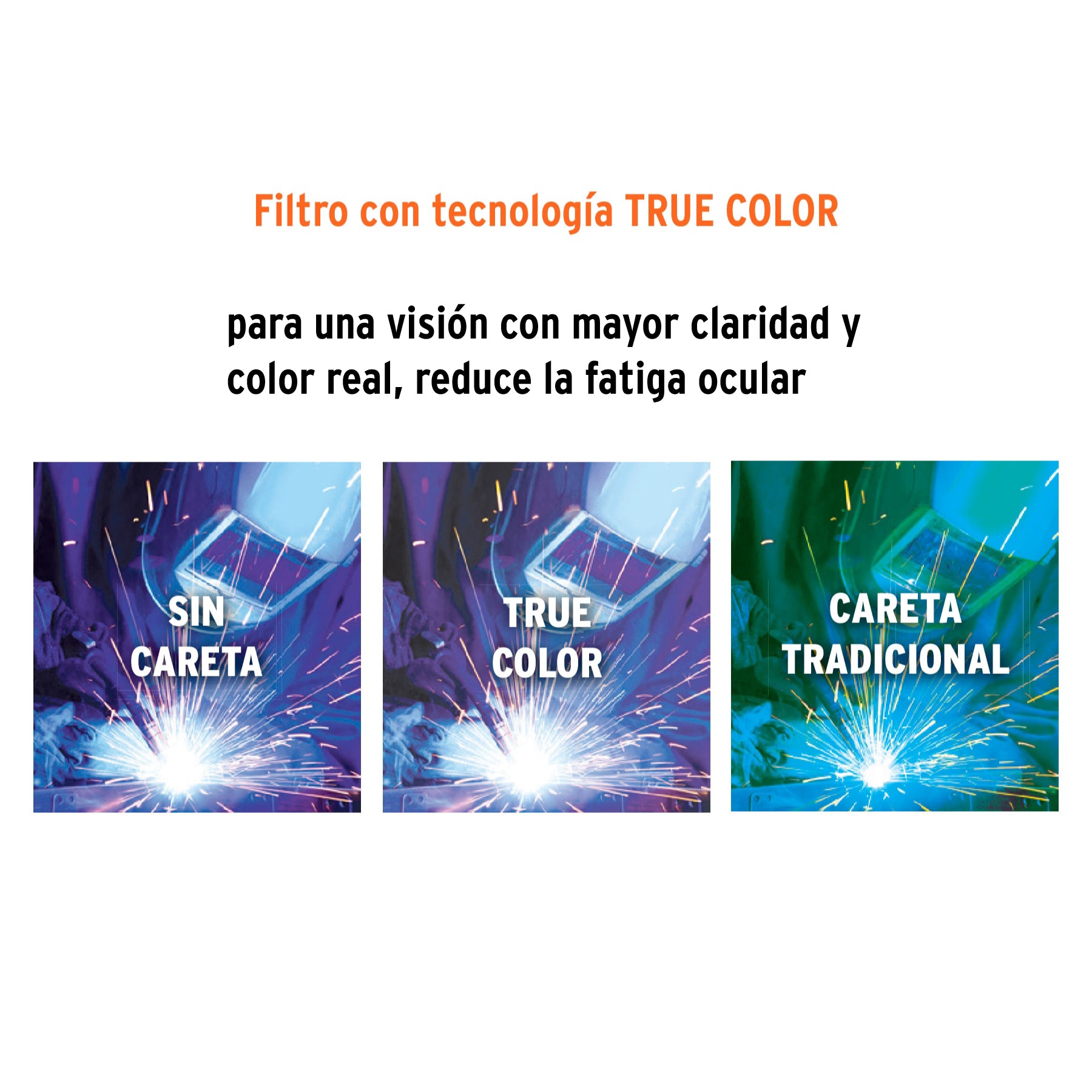 Careta electrónica para soldar sombra 9-13, negra, PRETUL