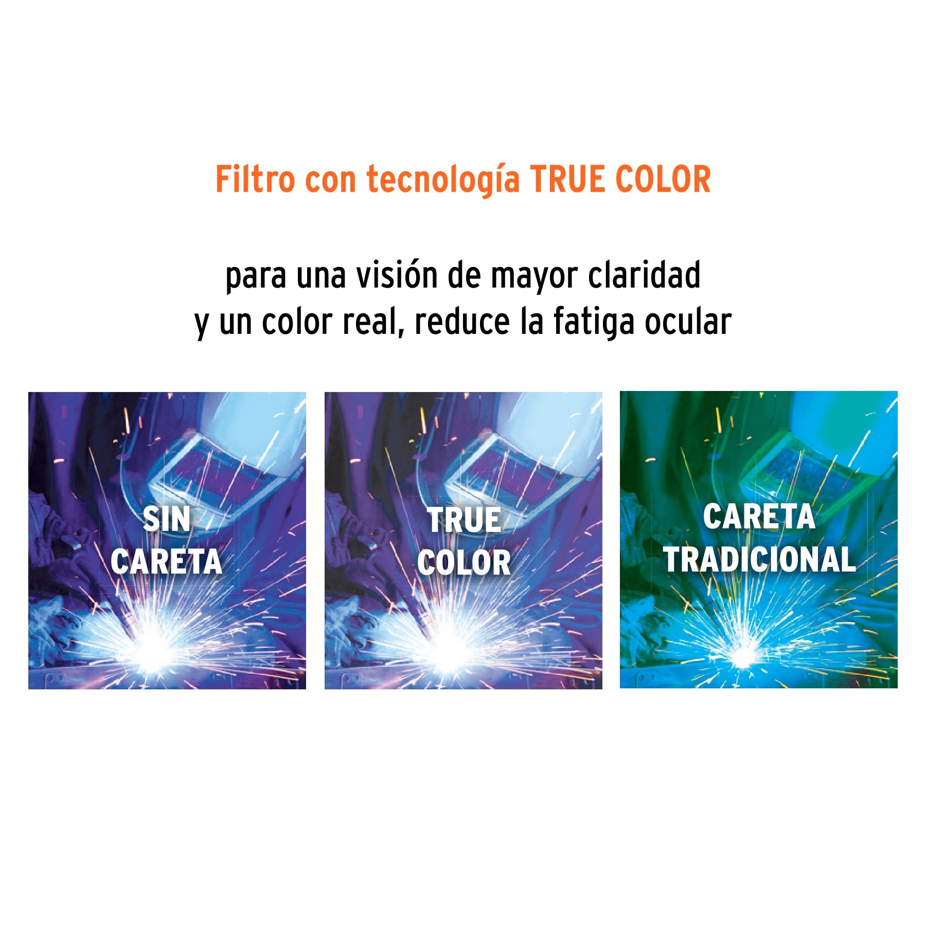 Careta electrónica para soldar sombra 9-13, calavera, TRUPER