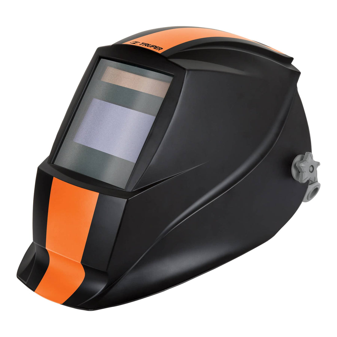 Careta electrónica para soldar sombra 9-13, bicolor, TRUPER