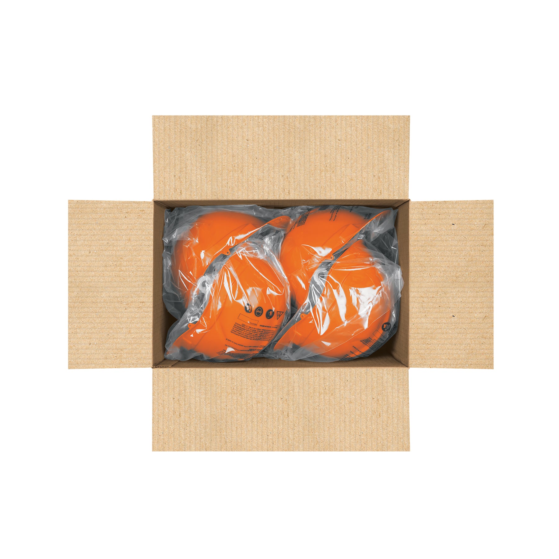 Casco de seguridad ala ancha, naranja, TRUPER