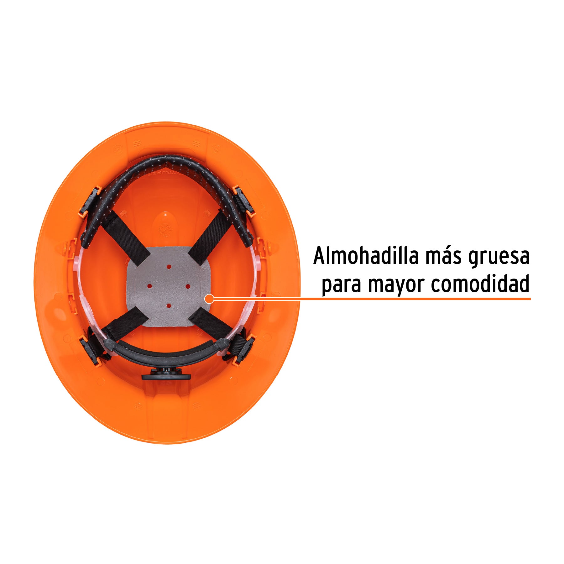 Casco de seguridad ala ancha, naranja, TRUPER
