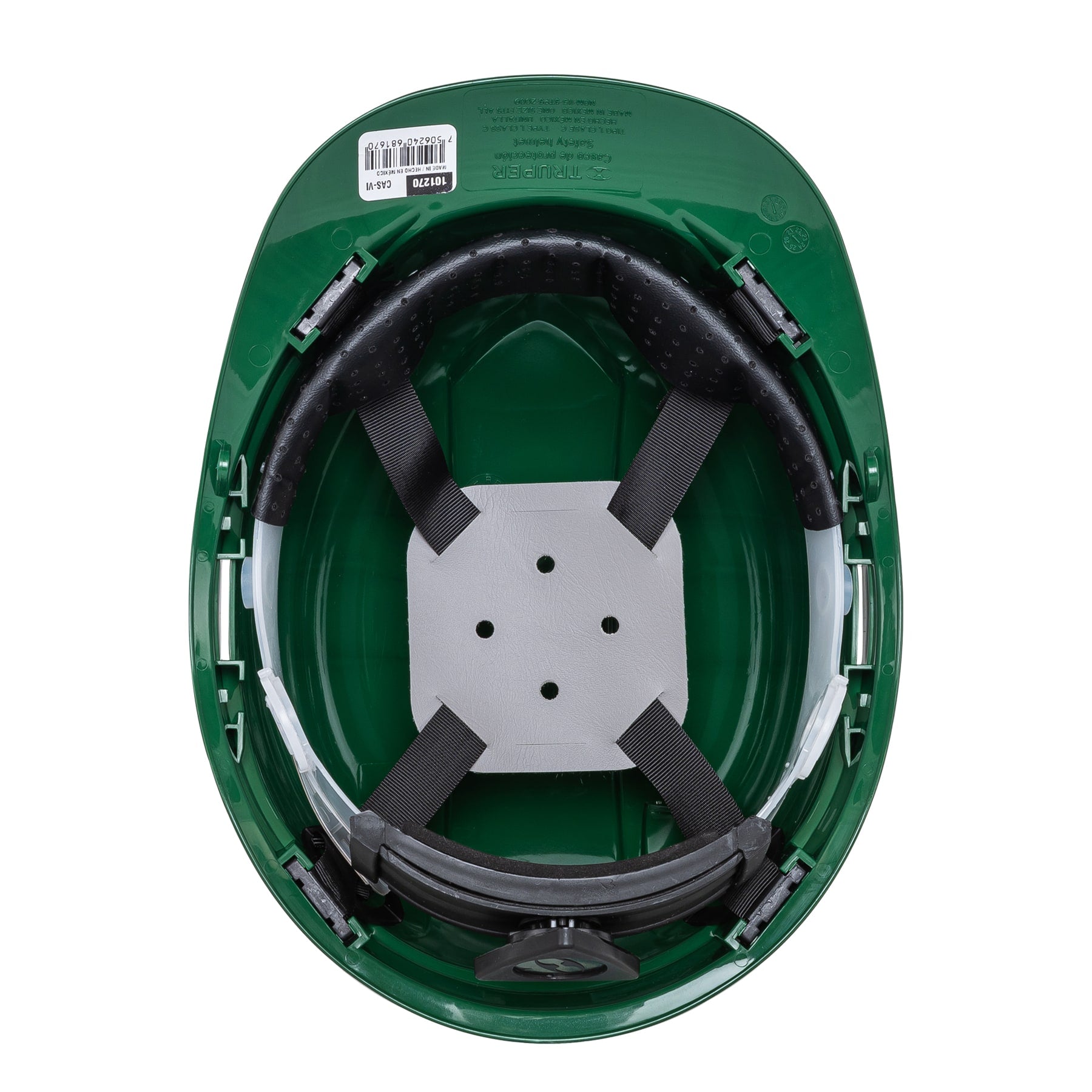 Casco de seguridad ala ancha, verde, TRUPER