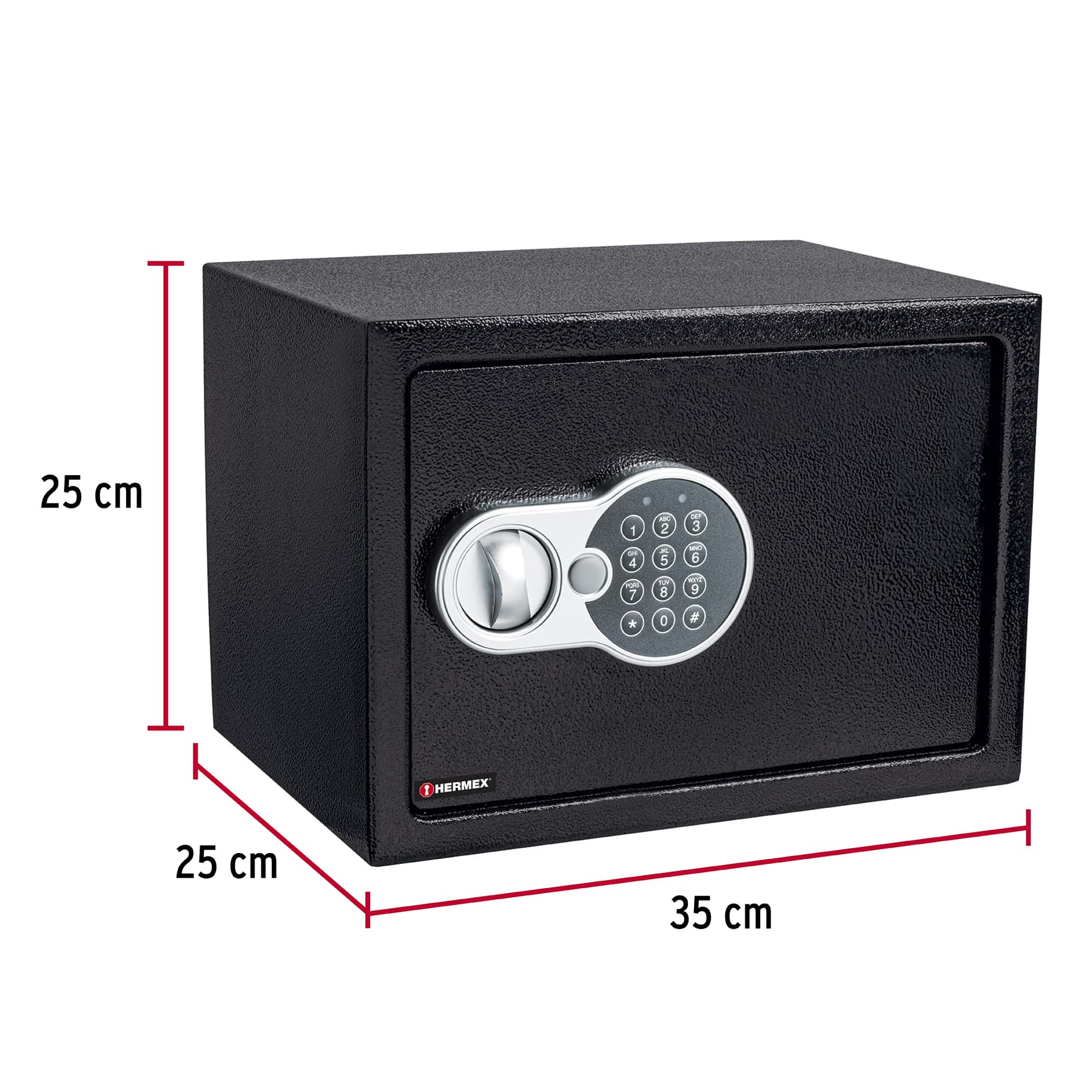 Caja de seguridad electrónica, mediana, HERMEX