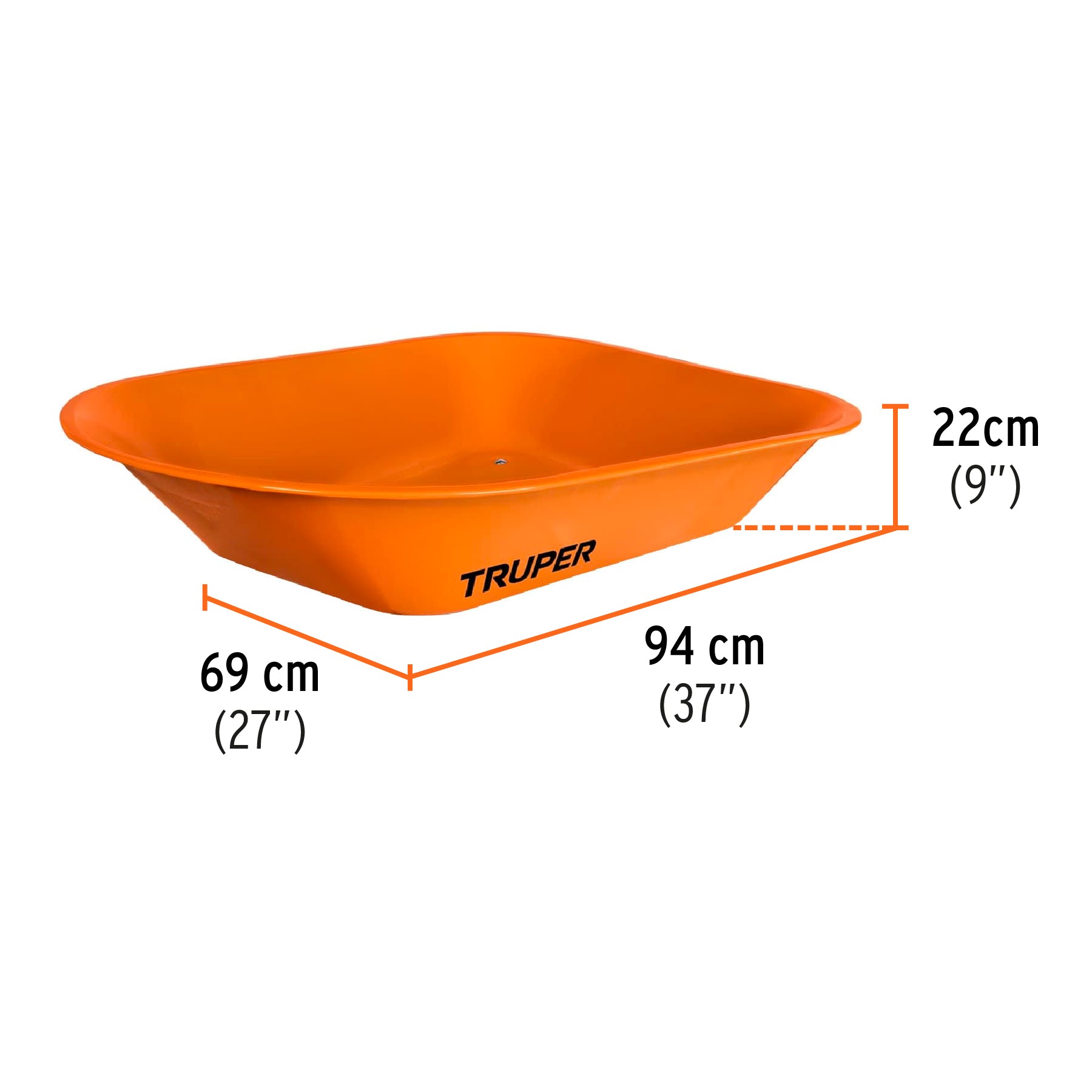Carretilla 4.5 ft3 Imponchable, bastidor tubular, TRUPER