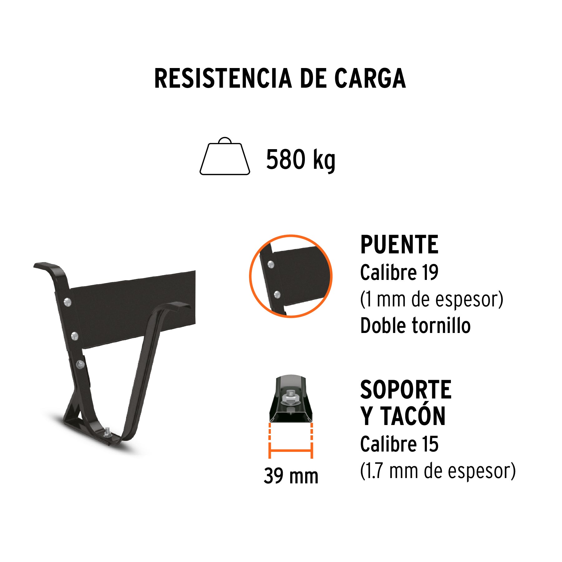 Carretilla 4.5 ft3 Llanta sólida, bastidor tubular, TRUPER