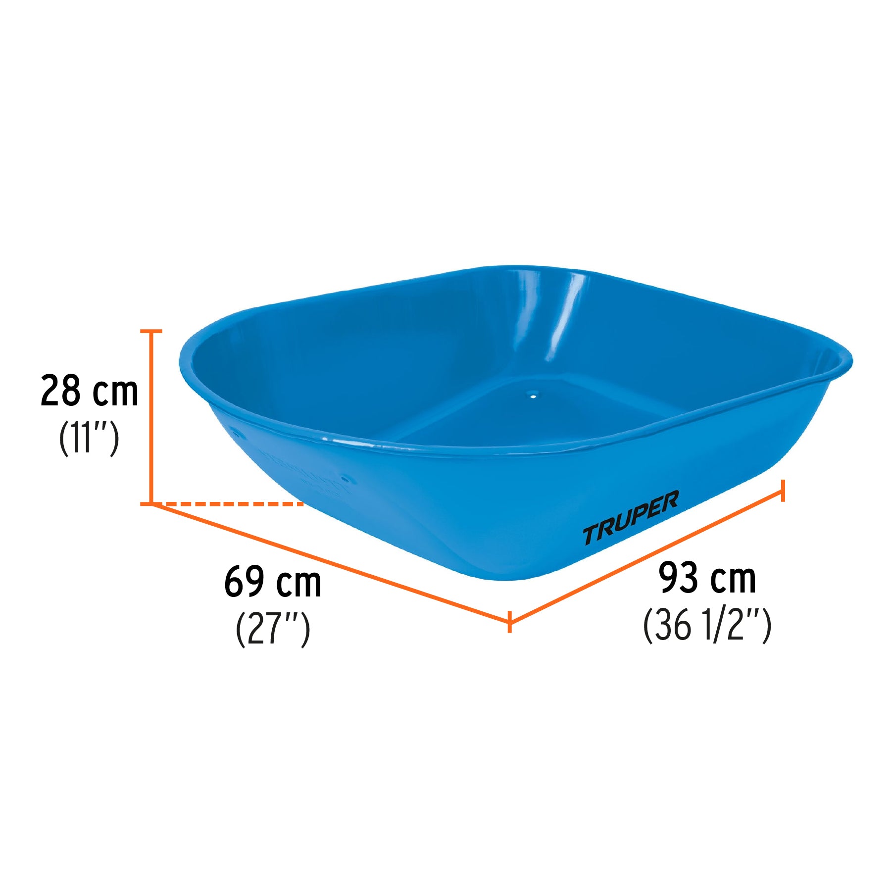 Carretilla 5.5 ft3 Neumática, bastidor tubular, TRUPER