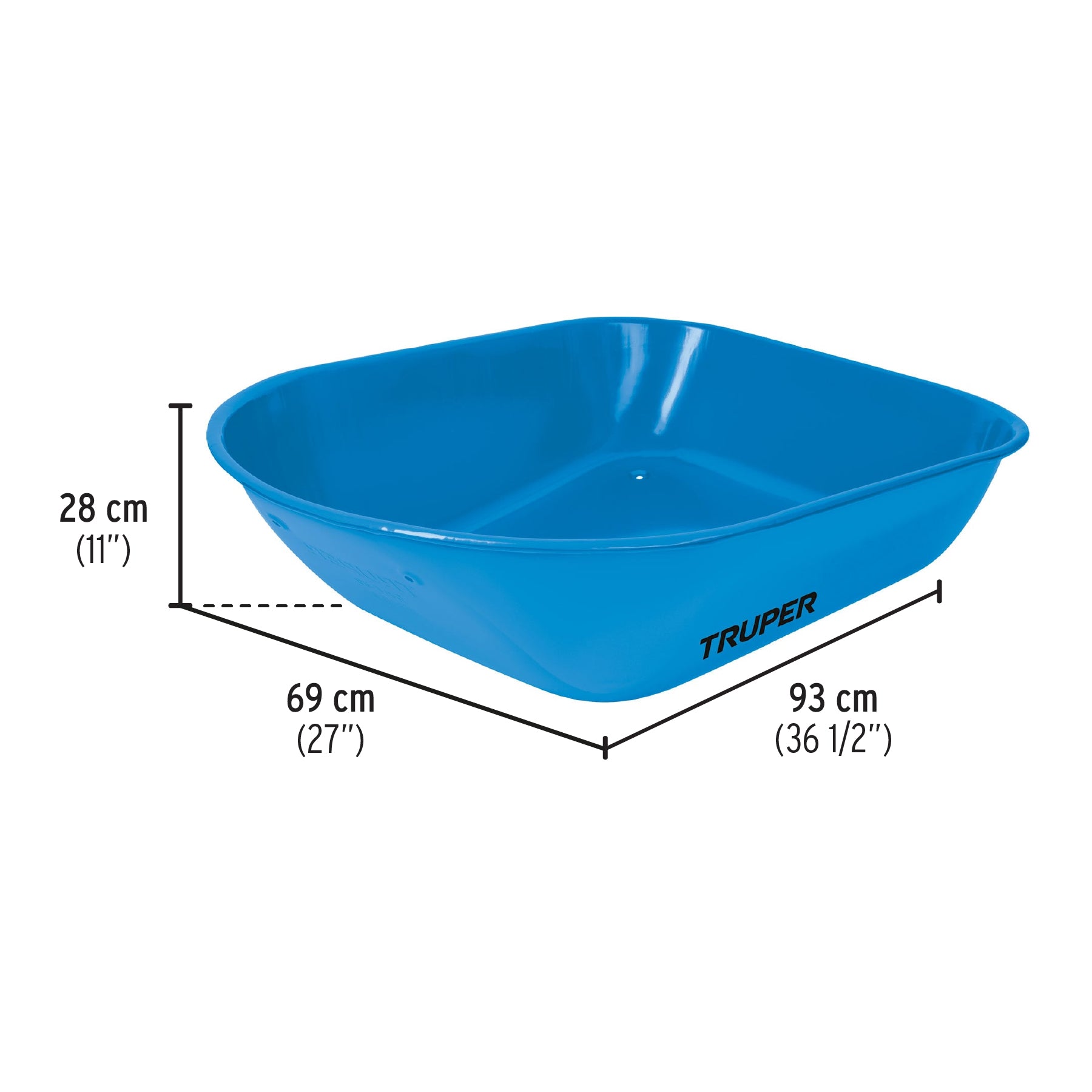 Carretilla 5.5 ft3 neumática, bastidores madera, TRUPER