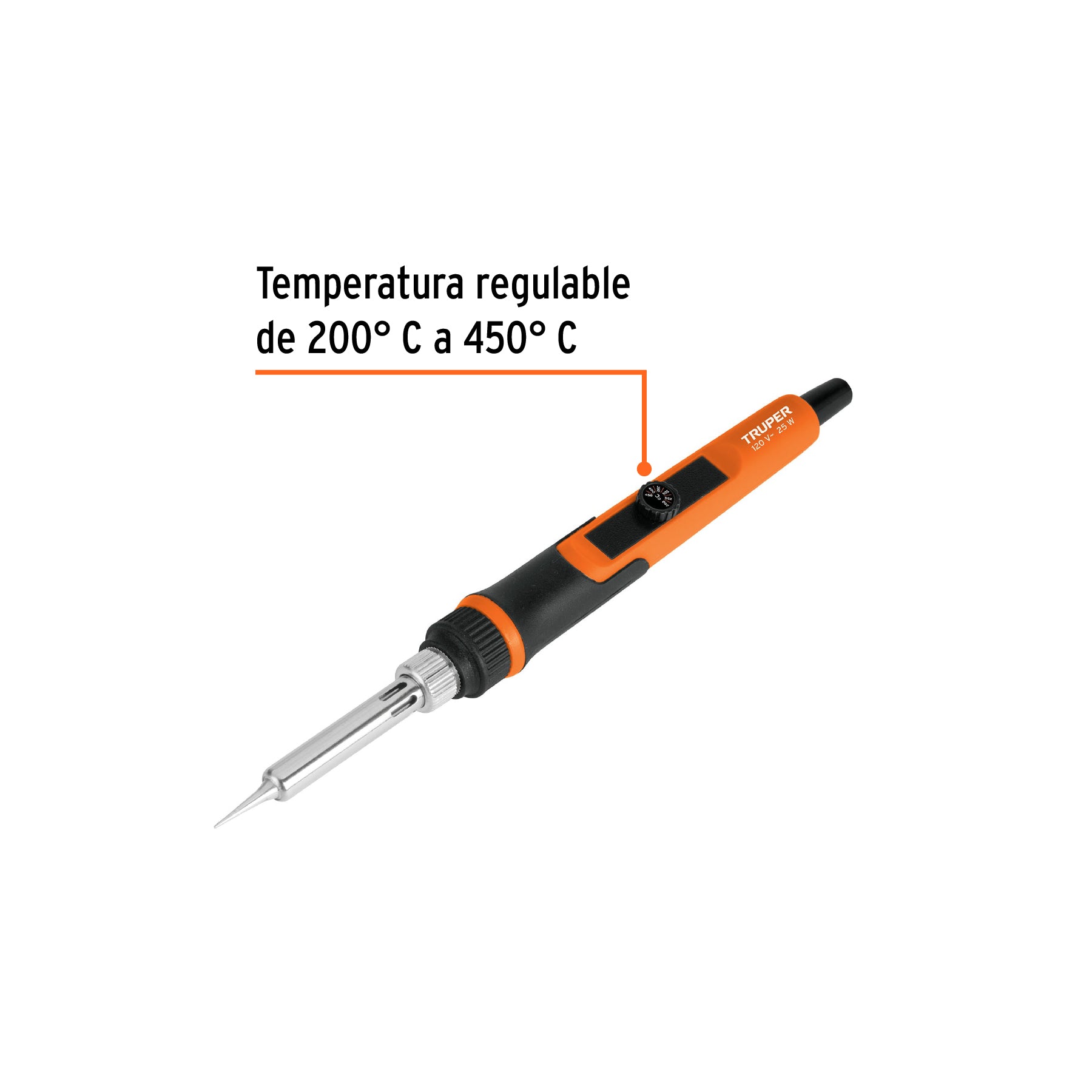 Cautín profesional electrónica de 25W, temperatura regulable