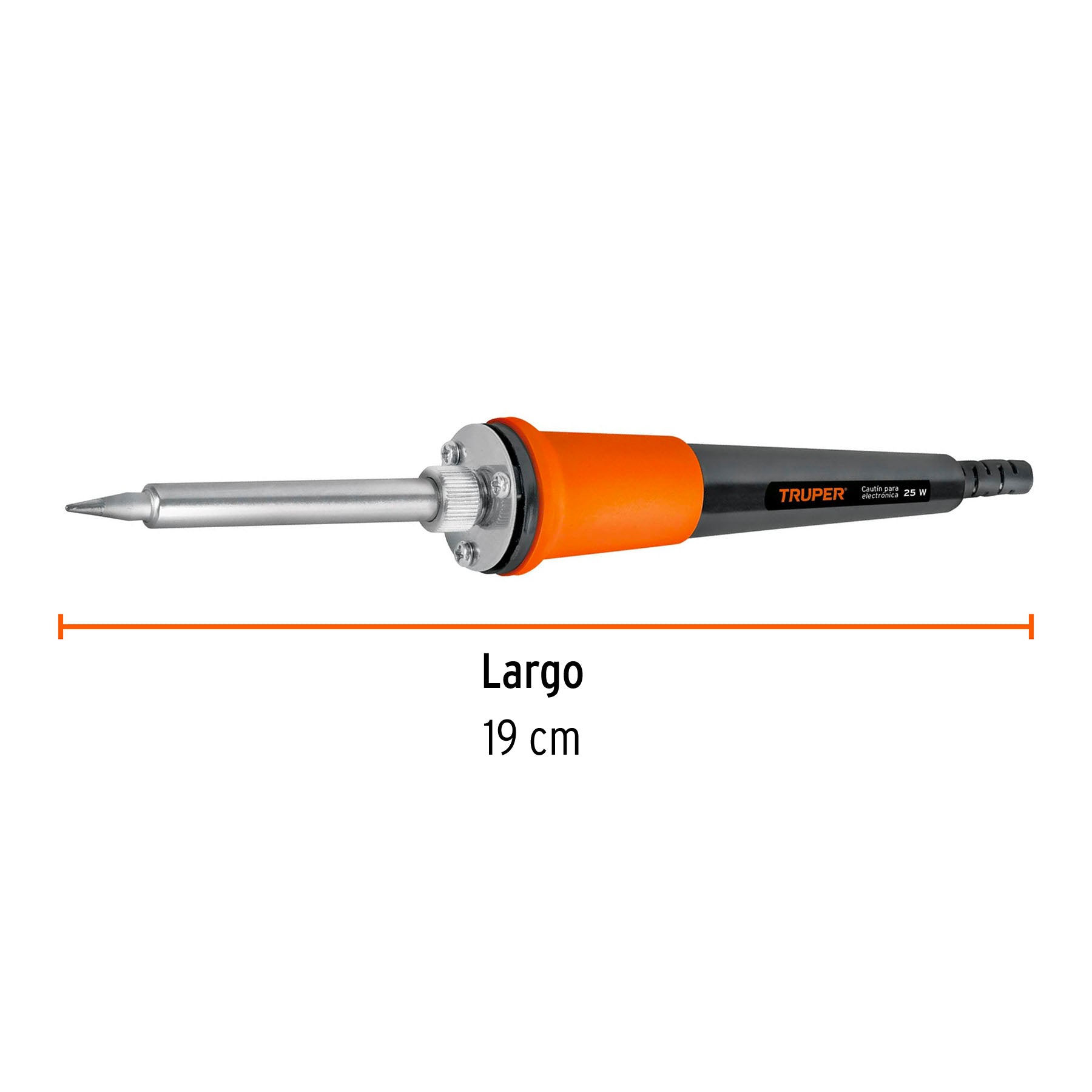 Cautín 25 W profesional tipo lápiz para electrónica, TRUPER