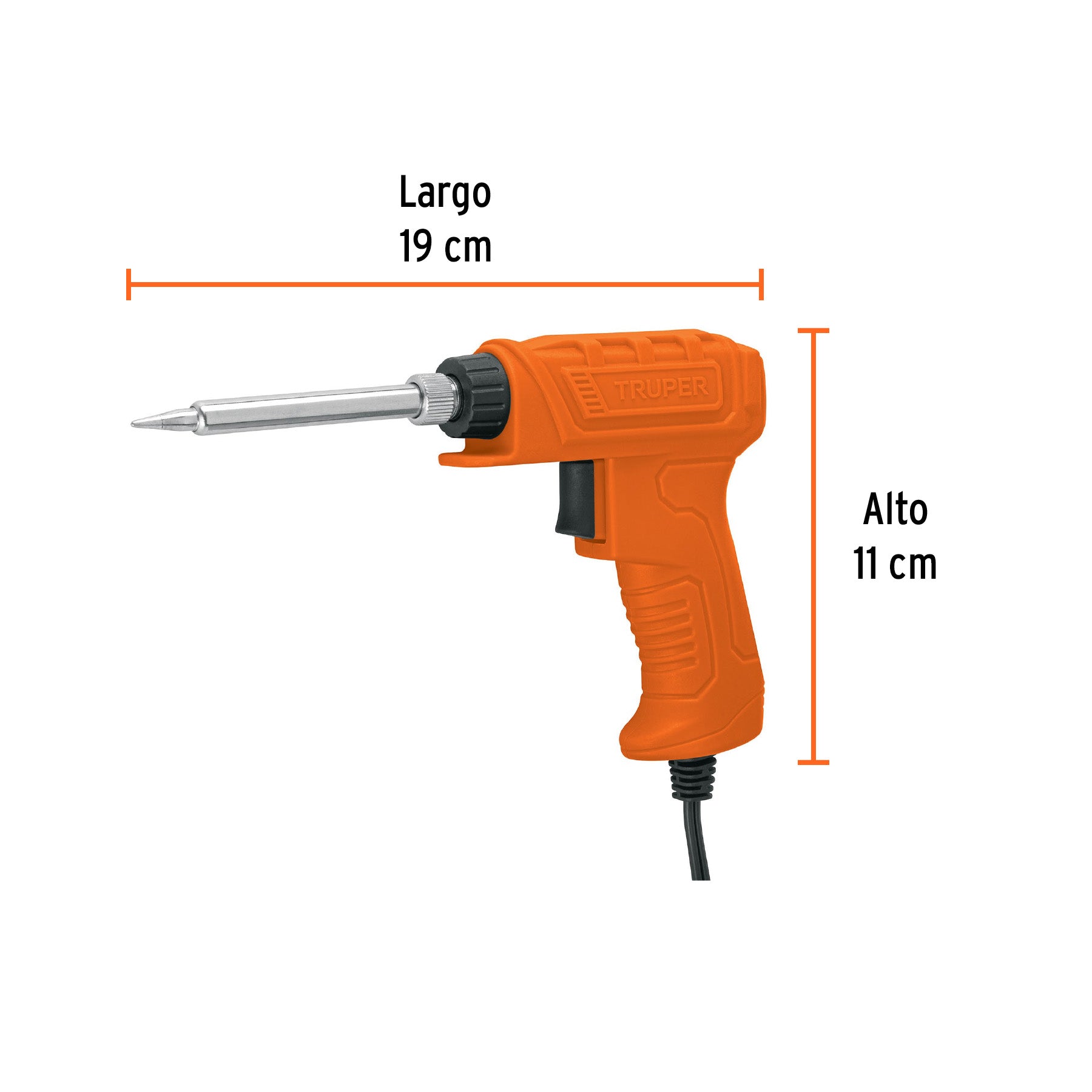 Cautín 40 W profesional tipo pistola para electrónica