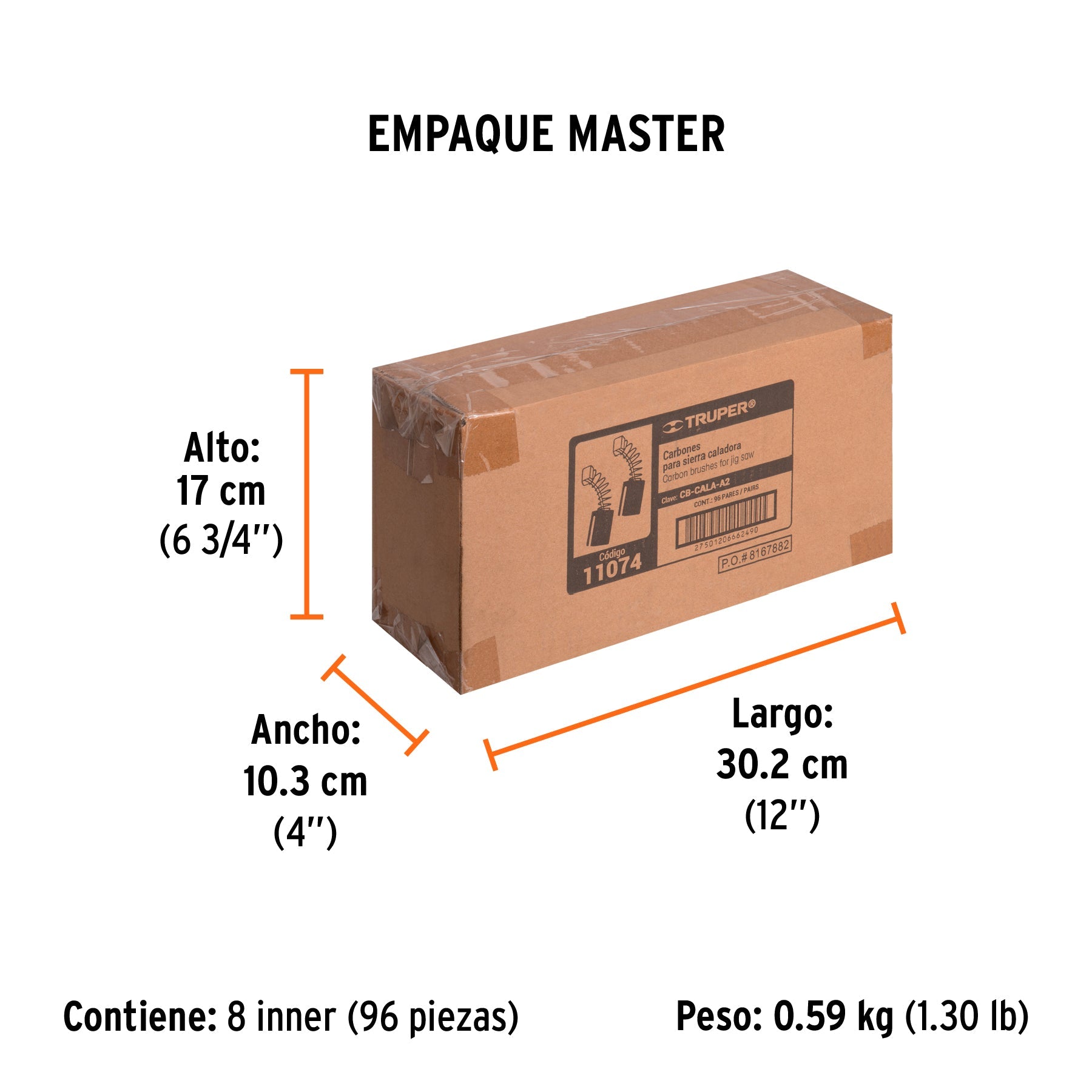 Bolsa con 2 carbones de repuesto para CALA-A2, TRUPER - Empaque