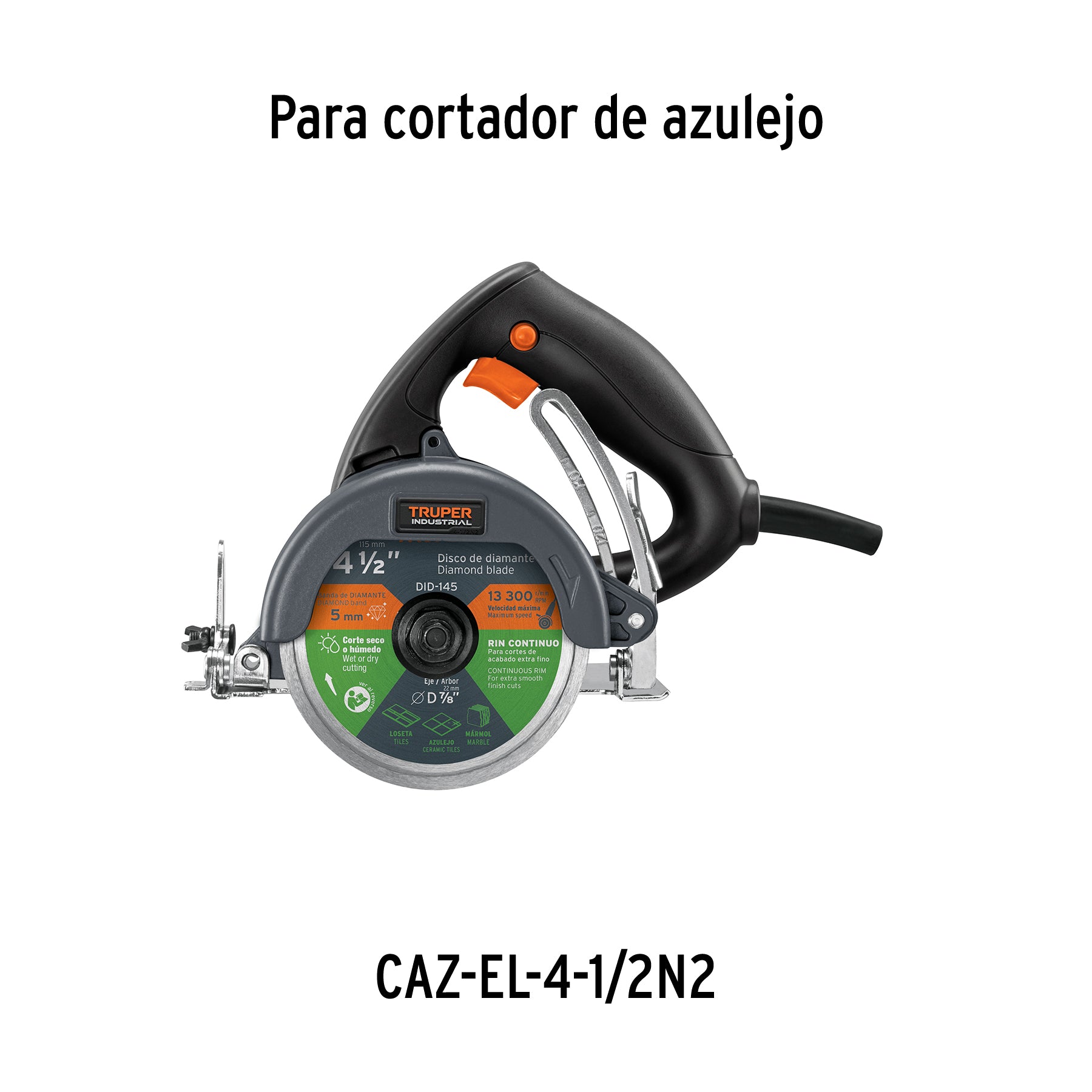 Bolsa con 2 carbones de repuesto para CAZ-EL-4-1/2N, TRUPER