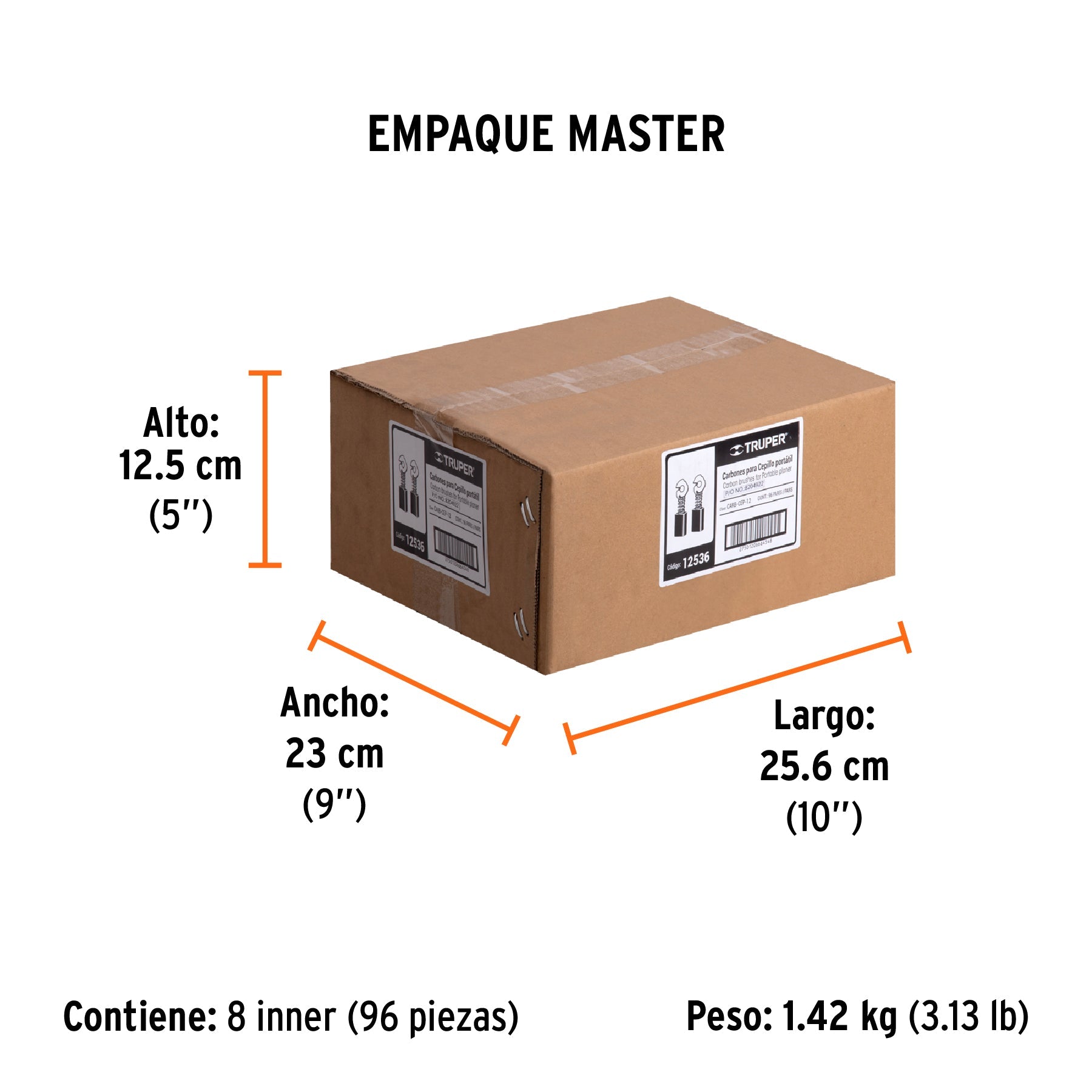 Bolsa con 2 carbones de repuesto para CEP-12, TRUPER - Empaque