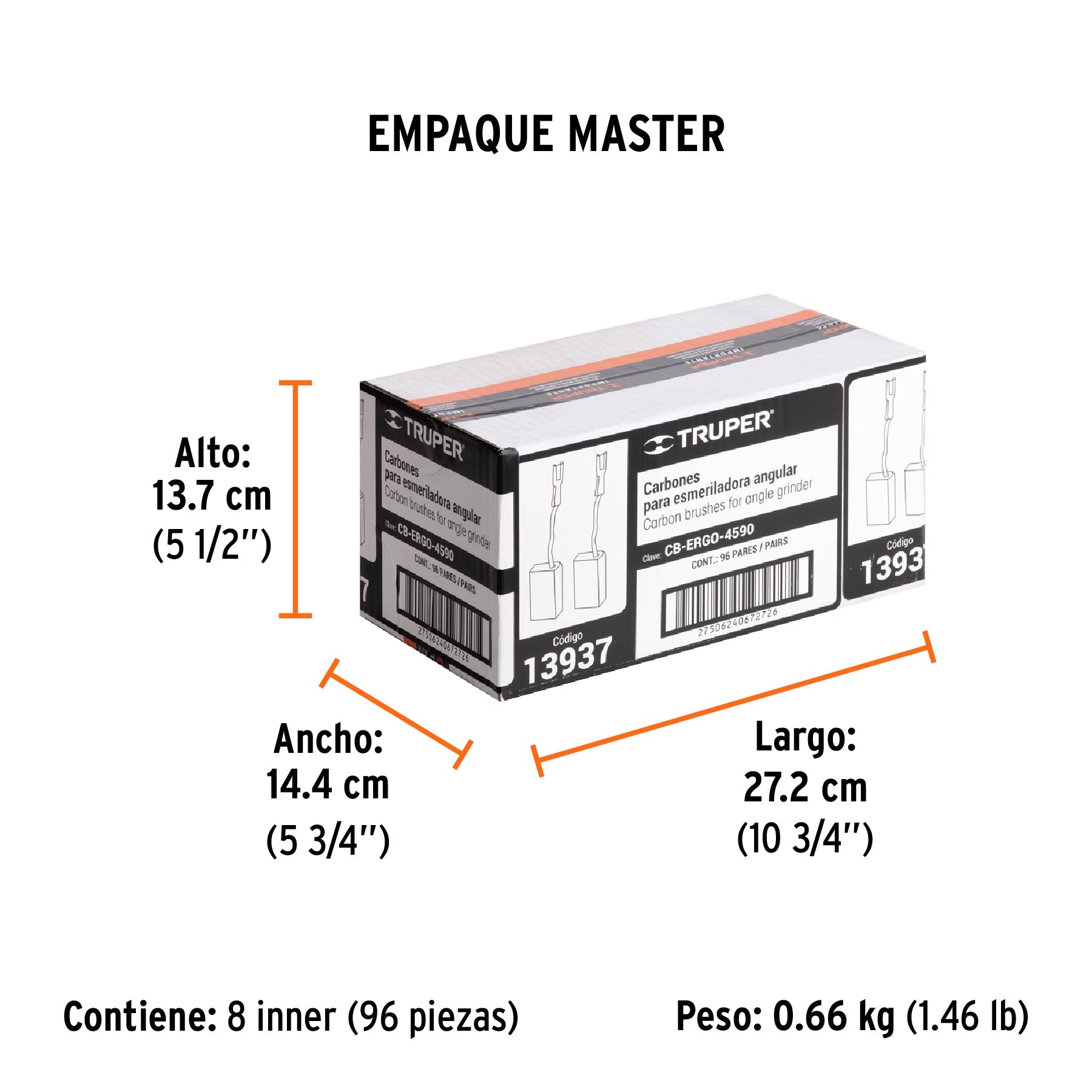 Bolsa con 2 carbones de repuesto para ERGO-4590, TRUPER - Empaque