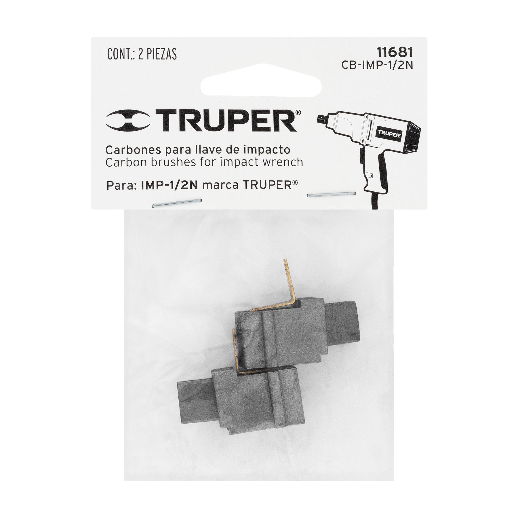 Bolsa con 2 carbones de repuesto para IMP-1/2N, TRUPER