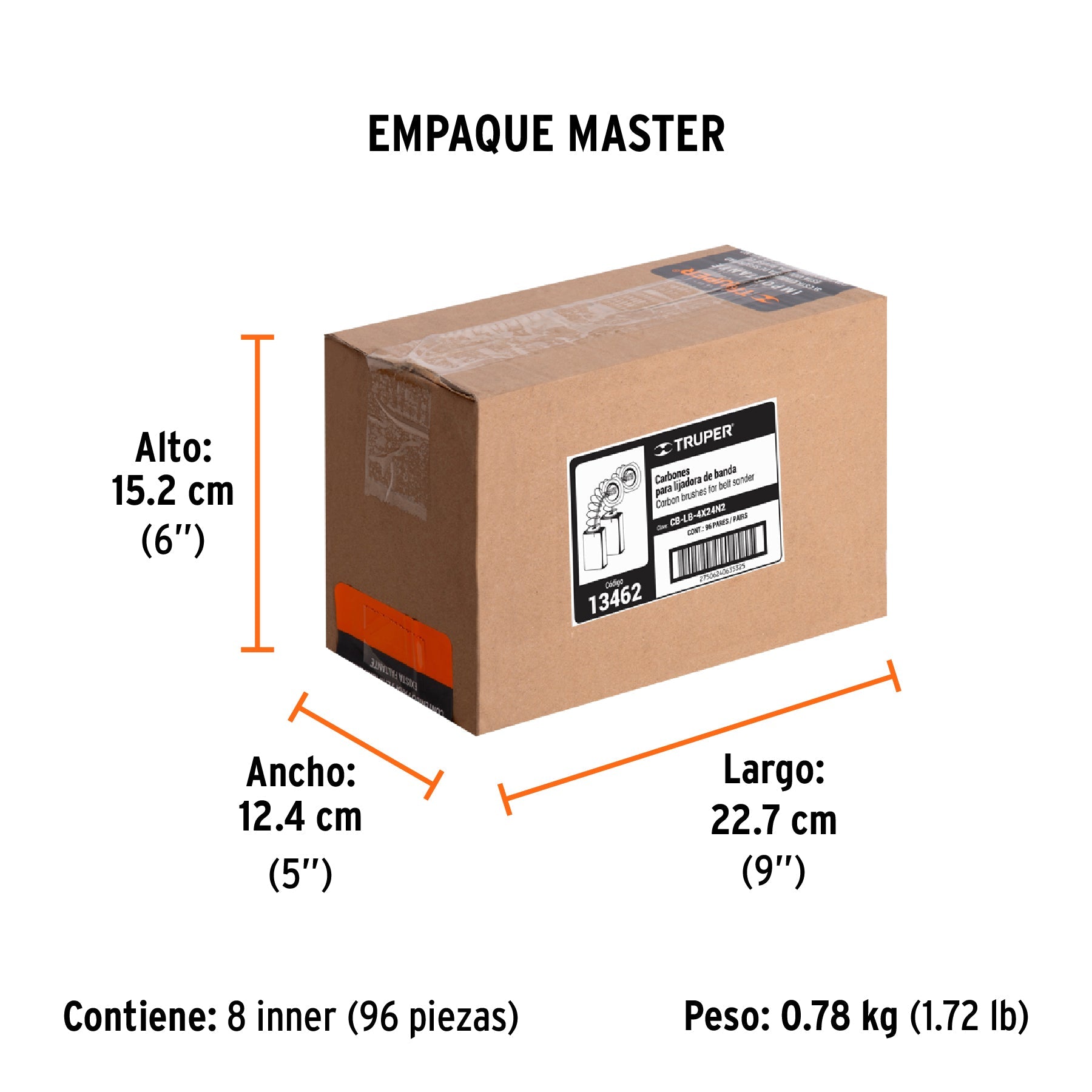 Bolsa con 2 carbones de repuesto para LIBA-4X24N2, TRUPER - Empaque