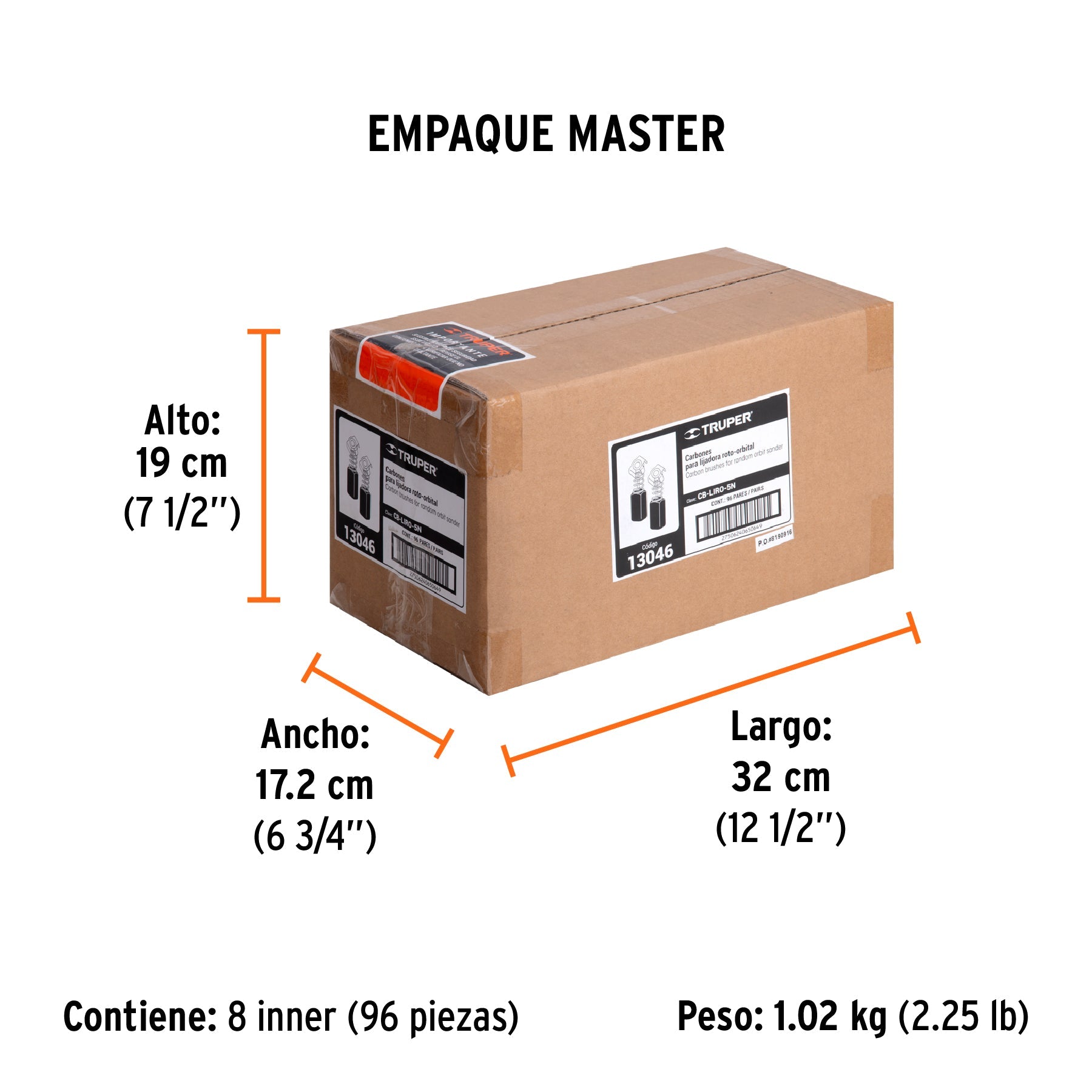 Bolsa con 2 carbones de repuesto para LIRO-5N, TRUPER - Empaque