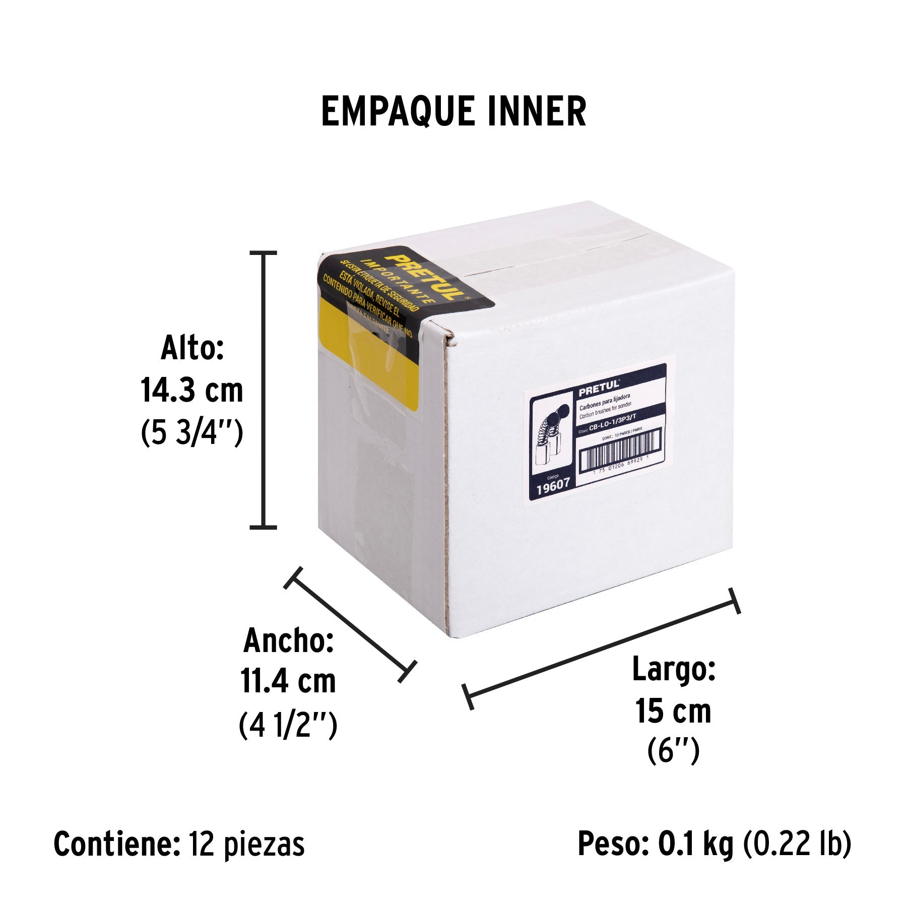 Bolsa con 2 carbones de repuesto para LIOR-1/3P3/T, TRUPER - Empaque