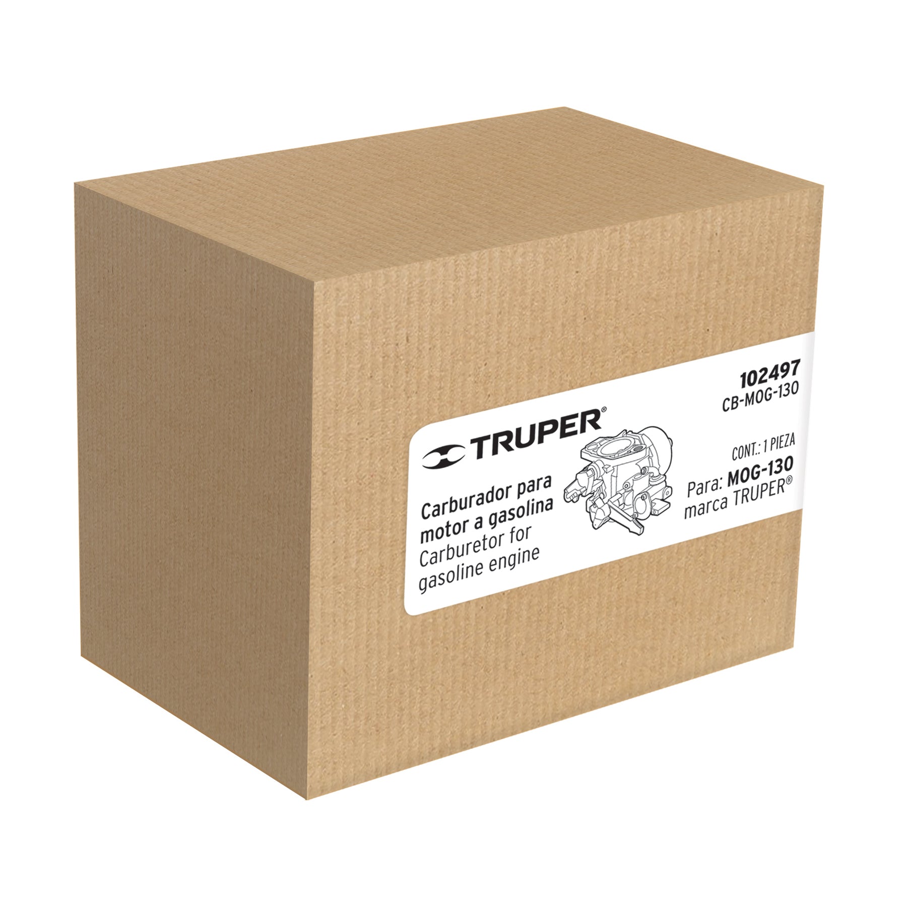 Carburador para motor a gasolina MOG-130, TRUPER