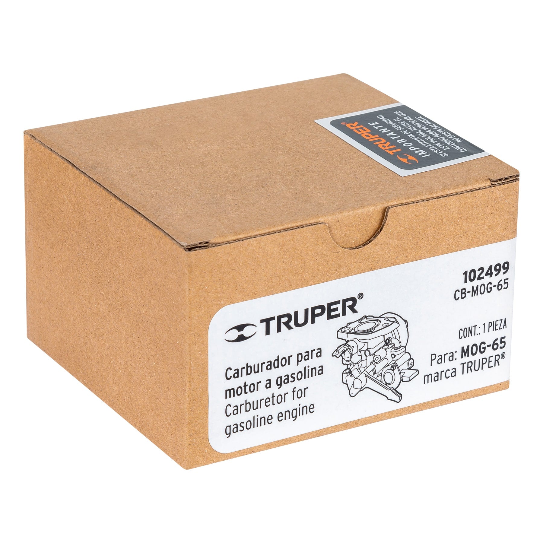 Carburador para motor a gasolina MOG-65, TRUPER