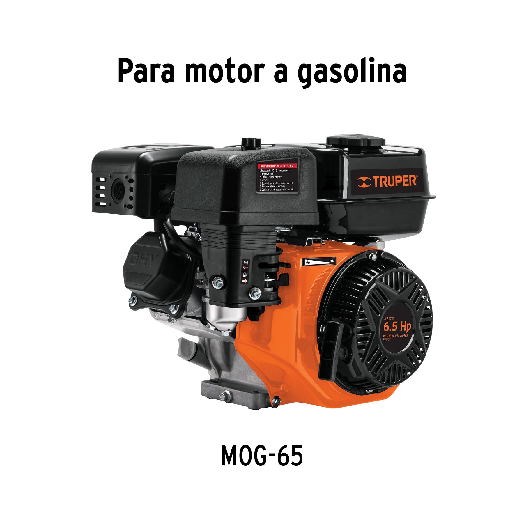 Carburador para motor a gasolina MOG-65, TRUPER