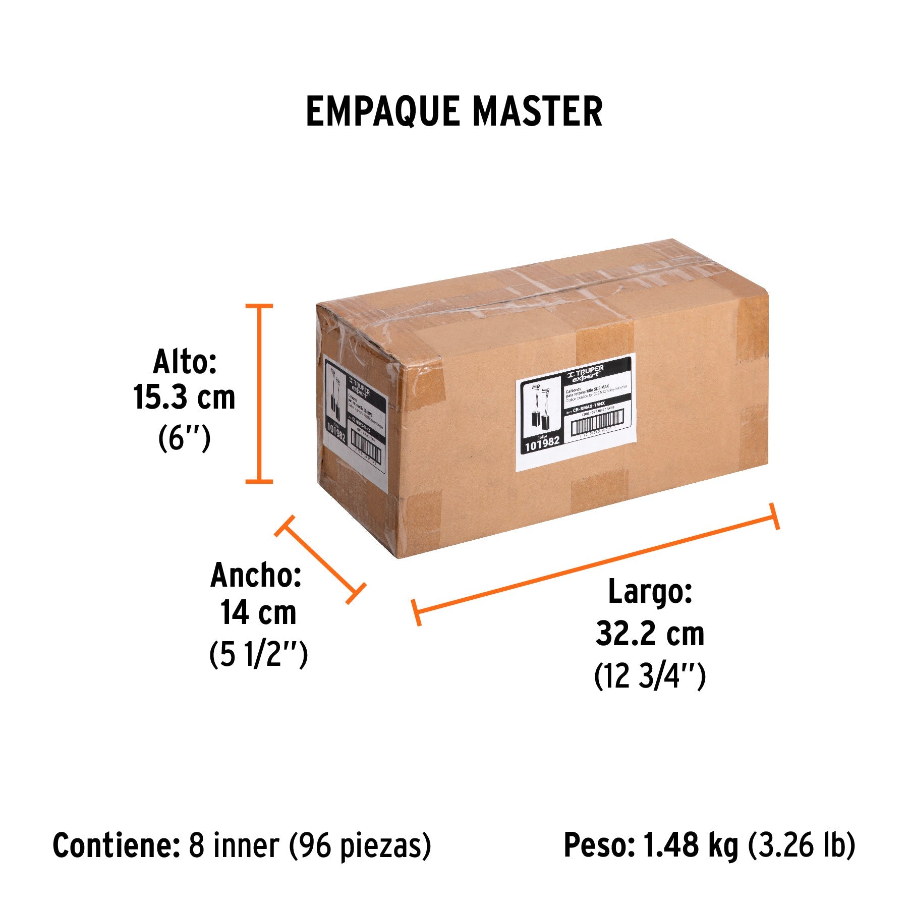 Bolsa con 2 carbones de repuesto para RMAX-15NX, TRUPER - Empaque