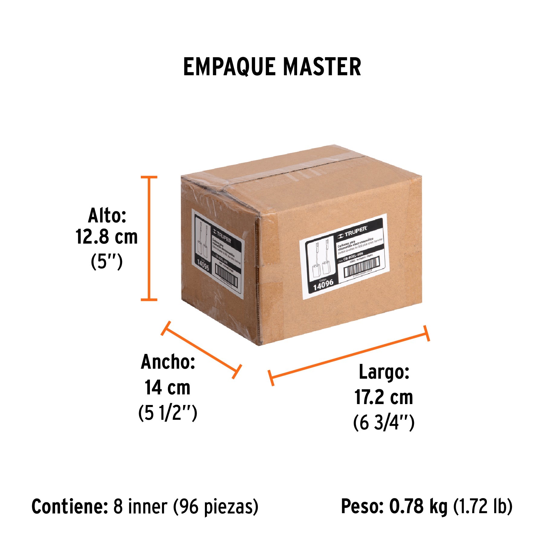 Bolsa con 2 carbones de repuesto para ROEL-60N, TRUPER - Empaque