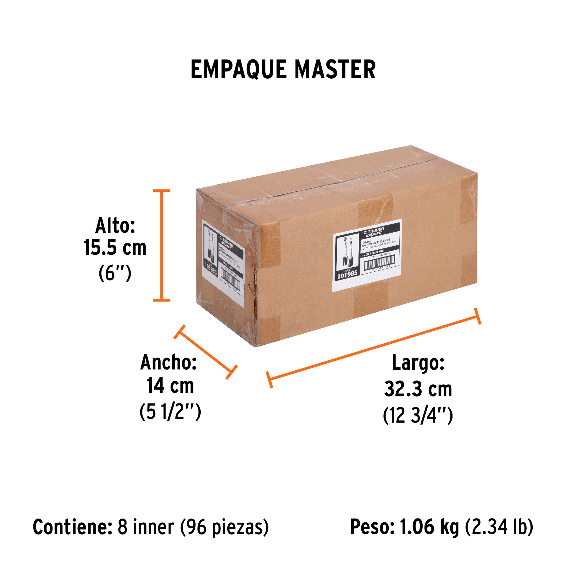 Bolsa con 2 carbones de repuesto para RPLUS-4NX, TRUPER - Empaque