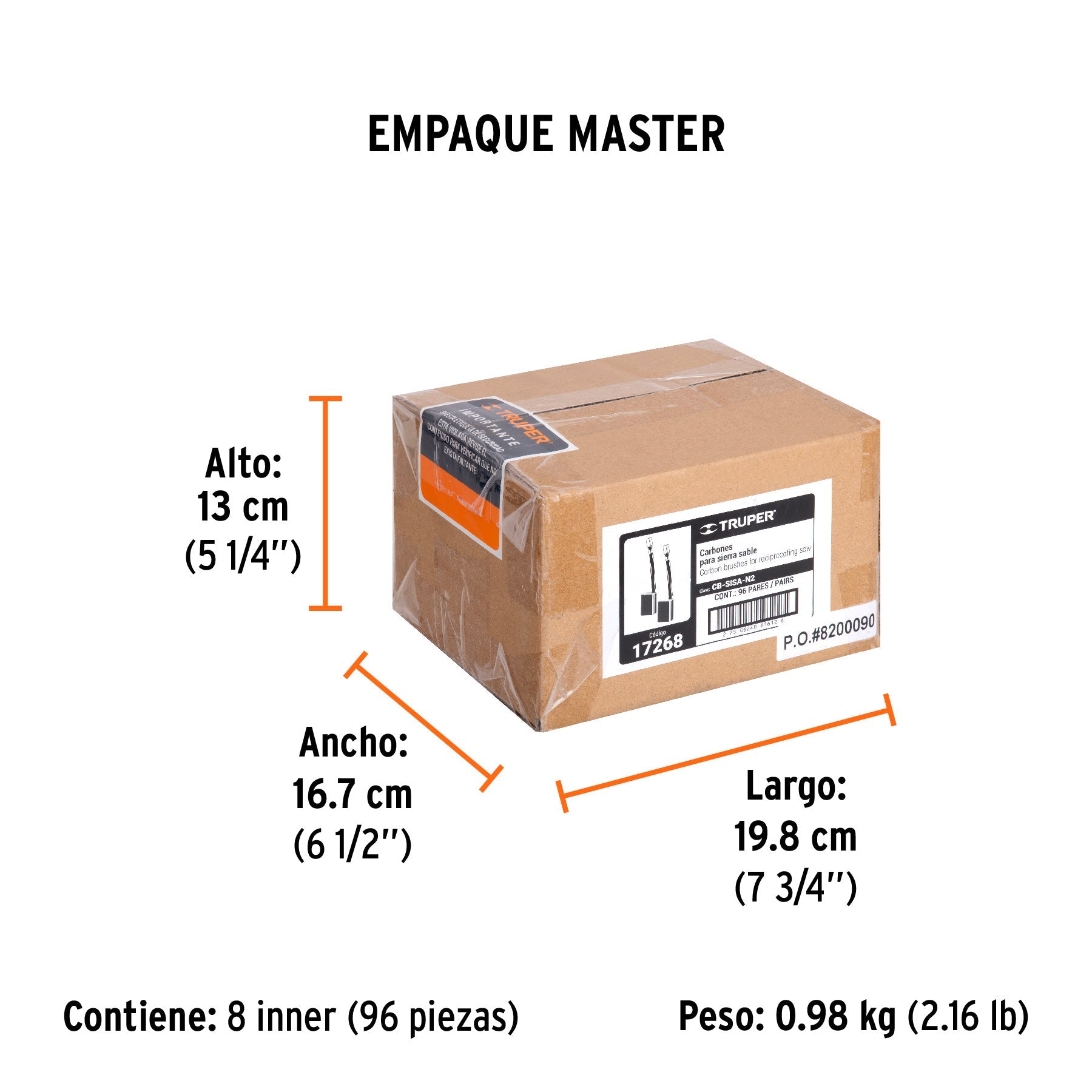 Bolsa con 2 carbones de repuesto para SISA-N2, TRUPER - Empaque