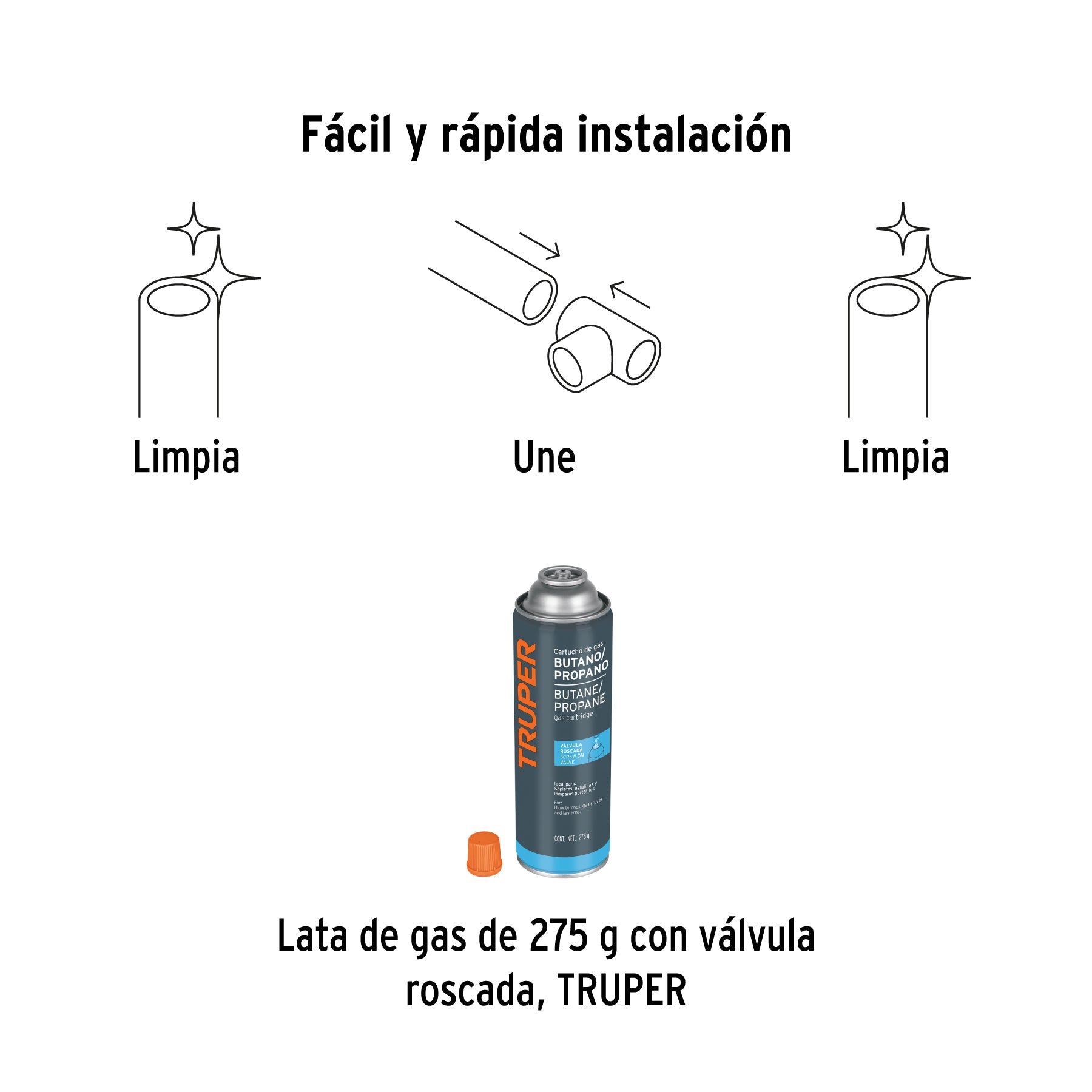 Tubo rígido de cobre 3/4" tipo "L", 3m, 1.9kg, FOSET