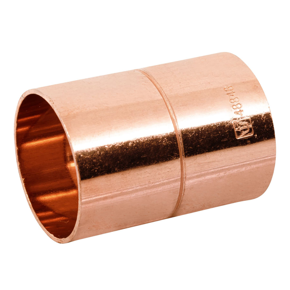 Cople de cobre 1-1/4", con ranura, FOSET