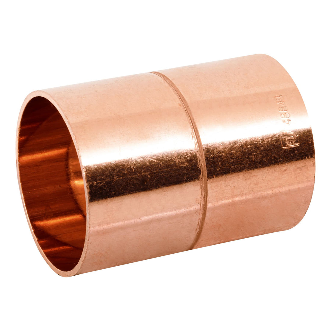 Cople de cobre 1-1/2", con ranura, FOSET