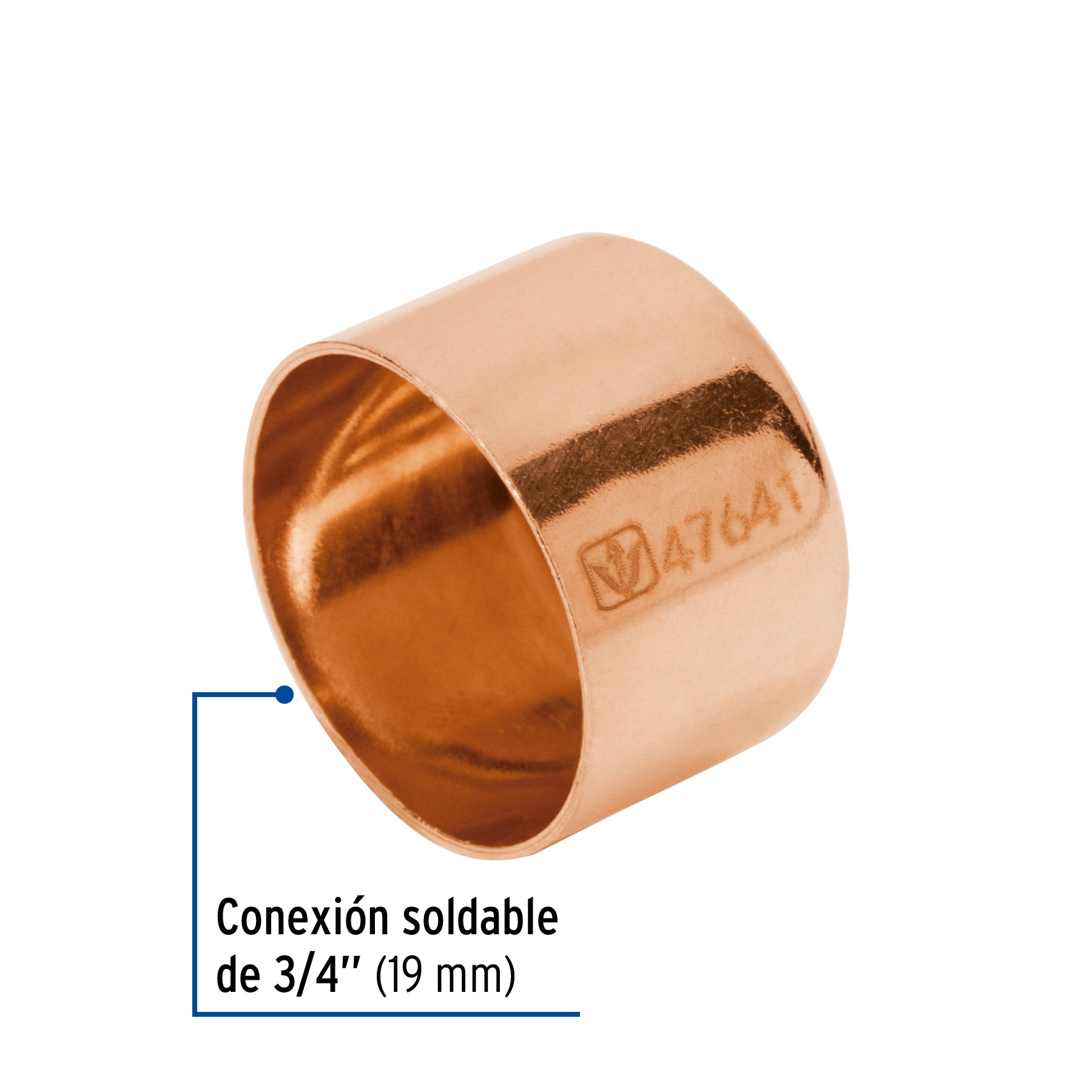 Tapón capa de cobre 3/4", FOSET BASIC