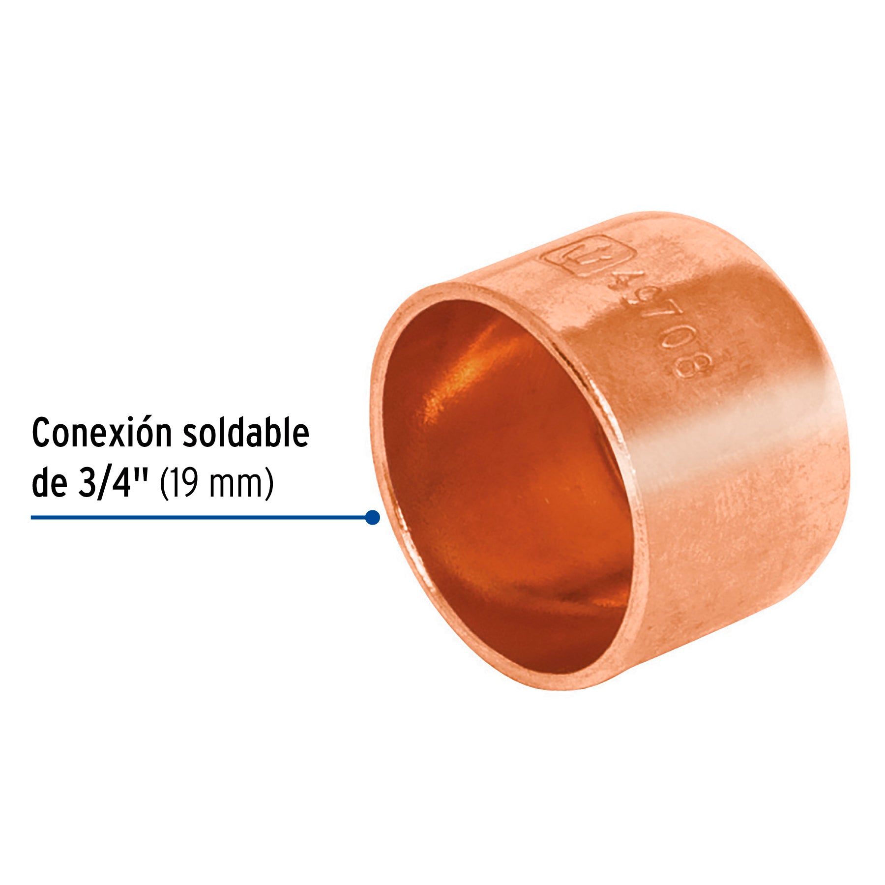 Tapón capa de cobre 3/4", FOSET