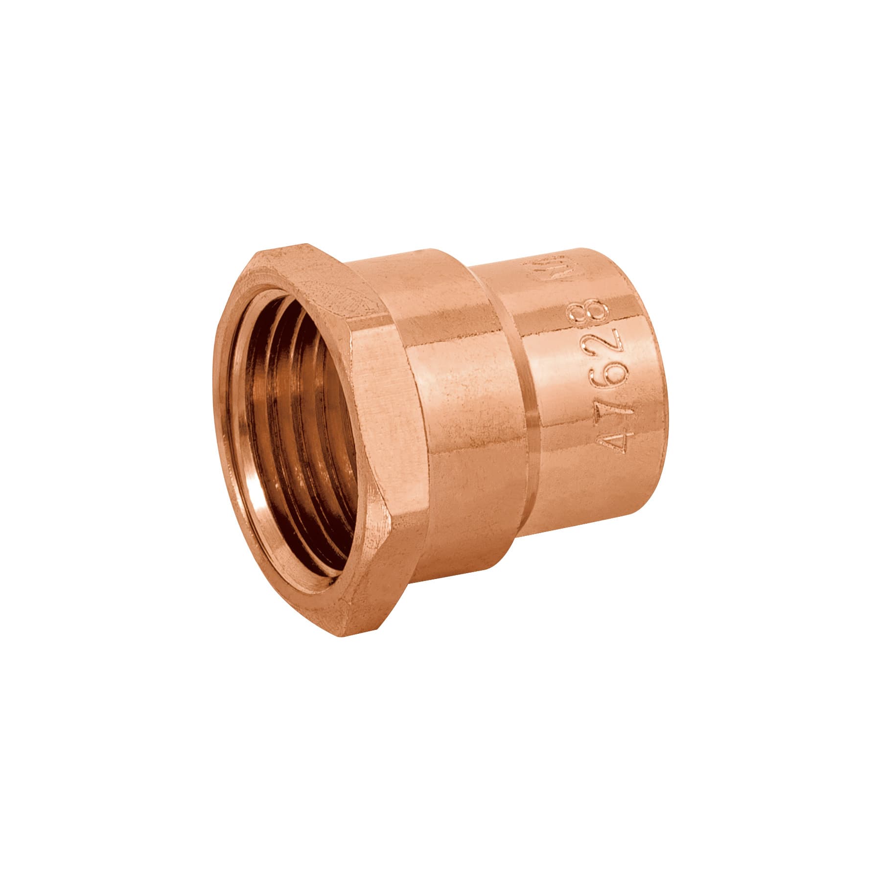 Conector de cobre de rosca interior 1/2", FOSET BASIC