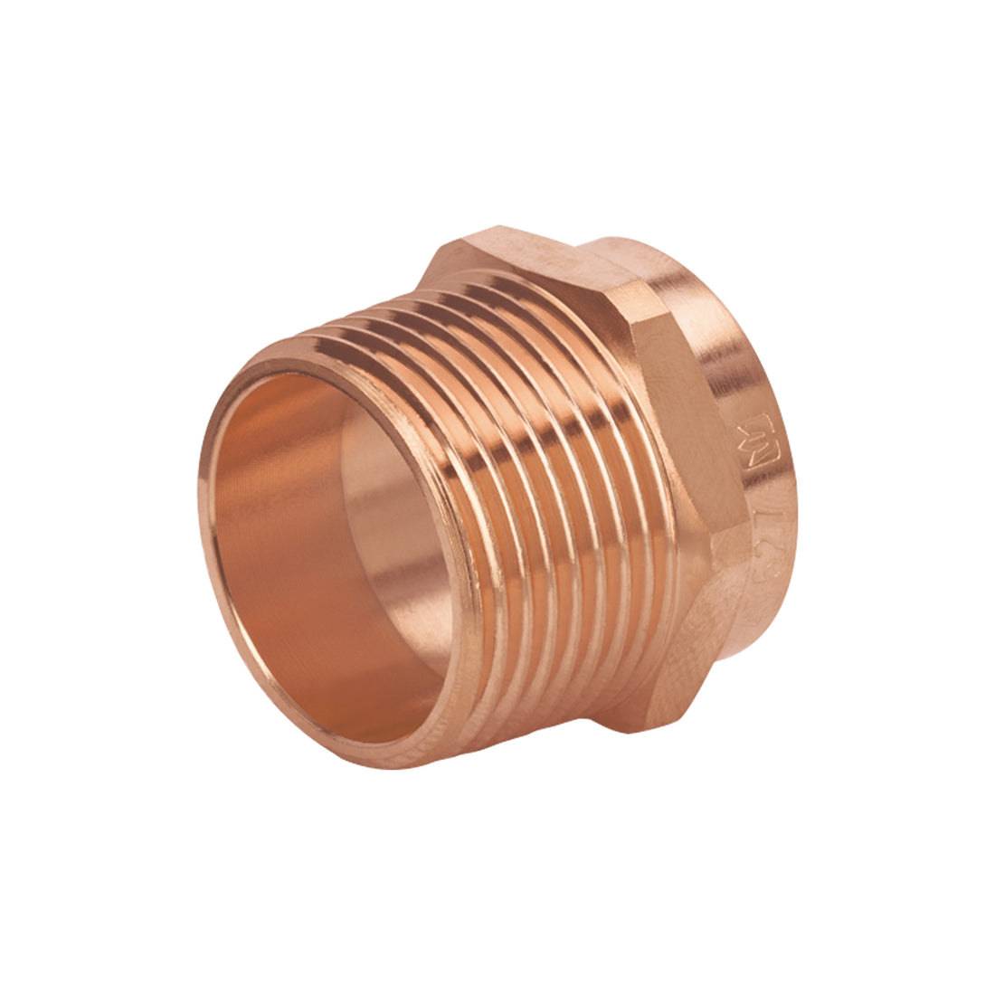 Conector de cobre de rosca exterior 1", FOSET BASIC
