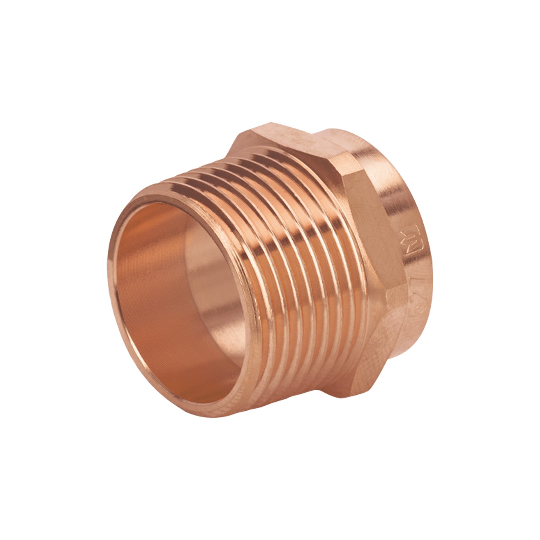 Conector de cobre de rosca exterior 1", FOSET BASIC