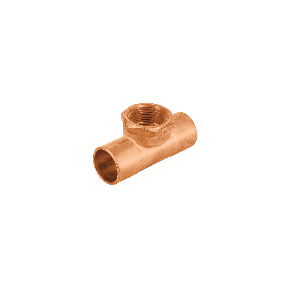 Tee de cobre rosca interior central 3/4", FOSET