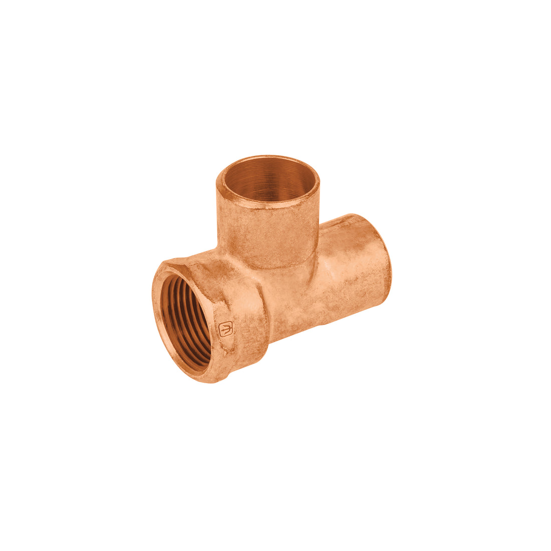 Tee de cobre rosca interior lateral 3/4", FOSET