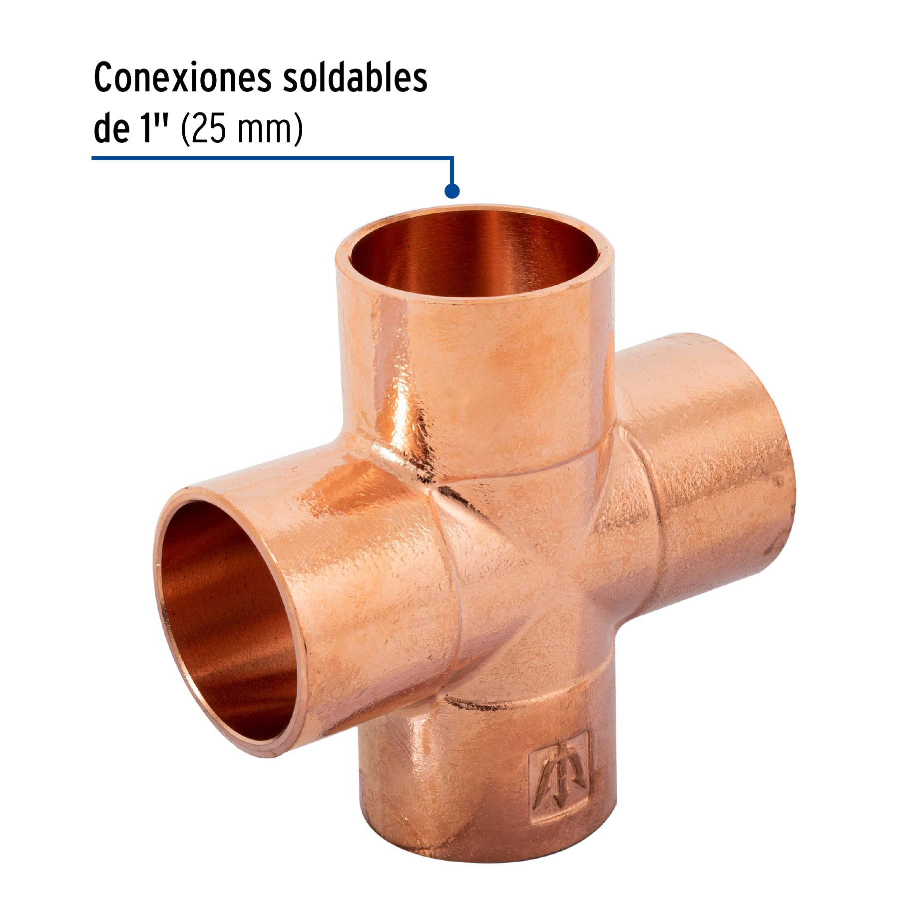 Cruz sencilla de cobre 1", FOSET