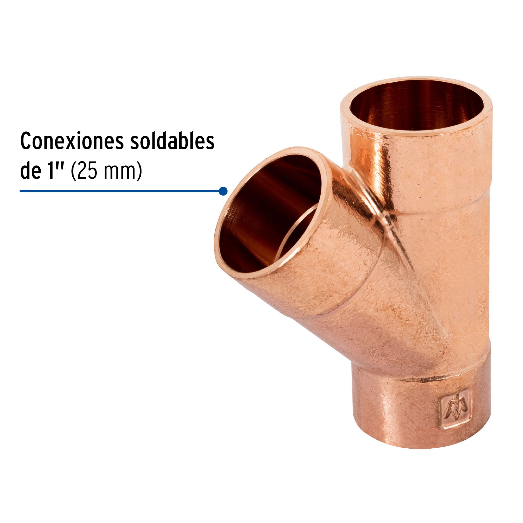 Yee sencilla de cobre 1", FOSET