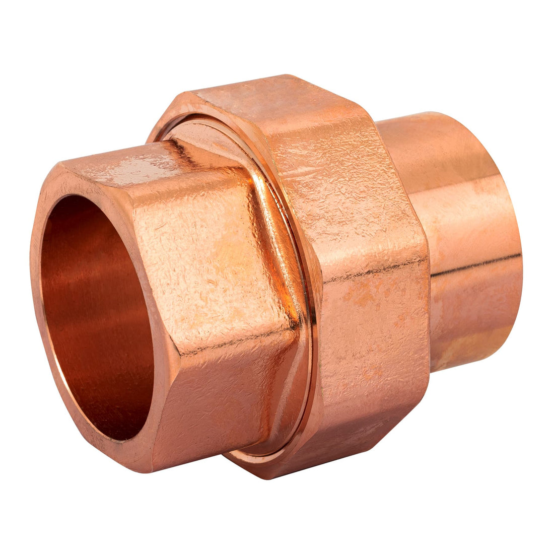 Tuerca unión de latón cobrizado 1-1/2", FOSET