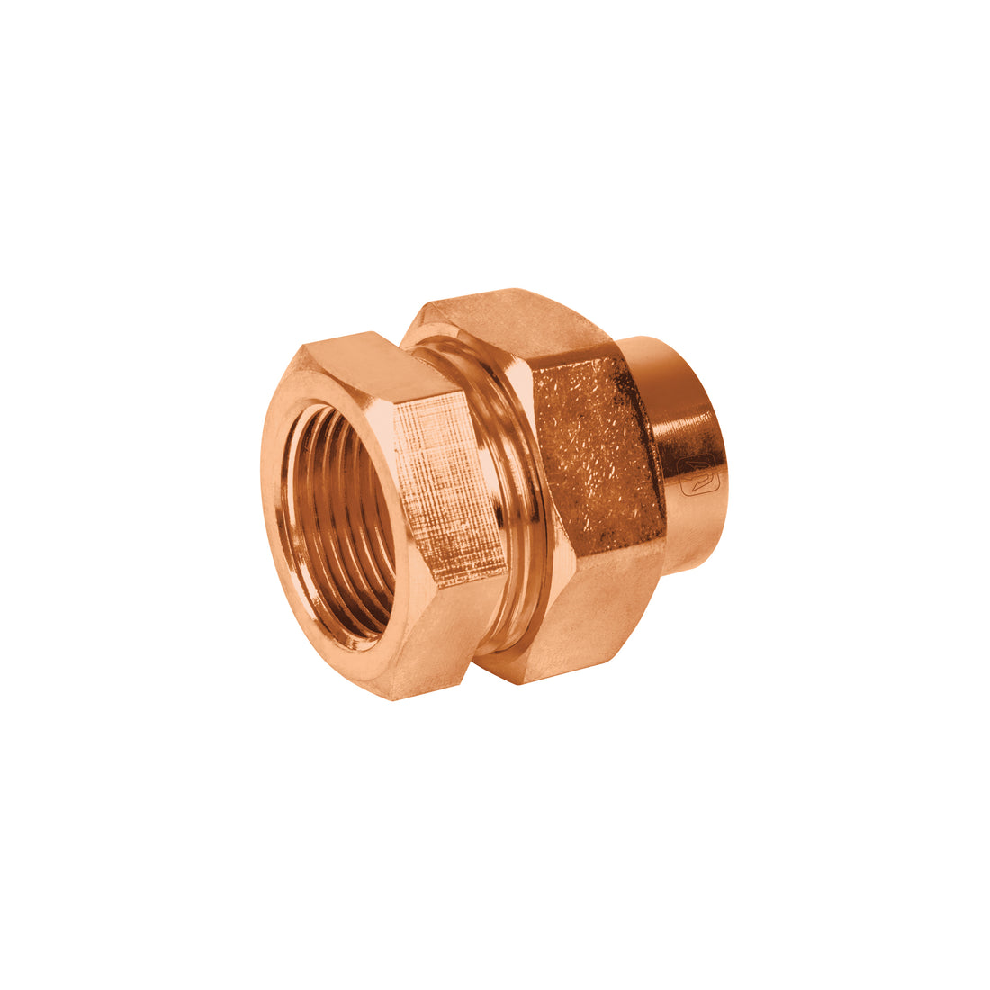 Tuerca unión latón cobrizado 3/4" rosca interior, FOSET